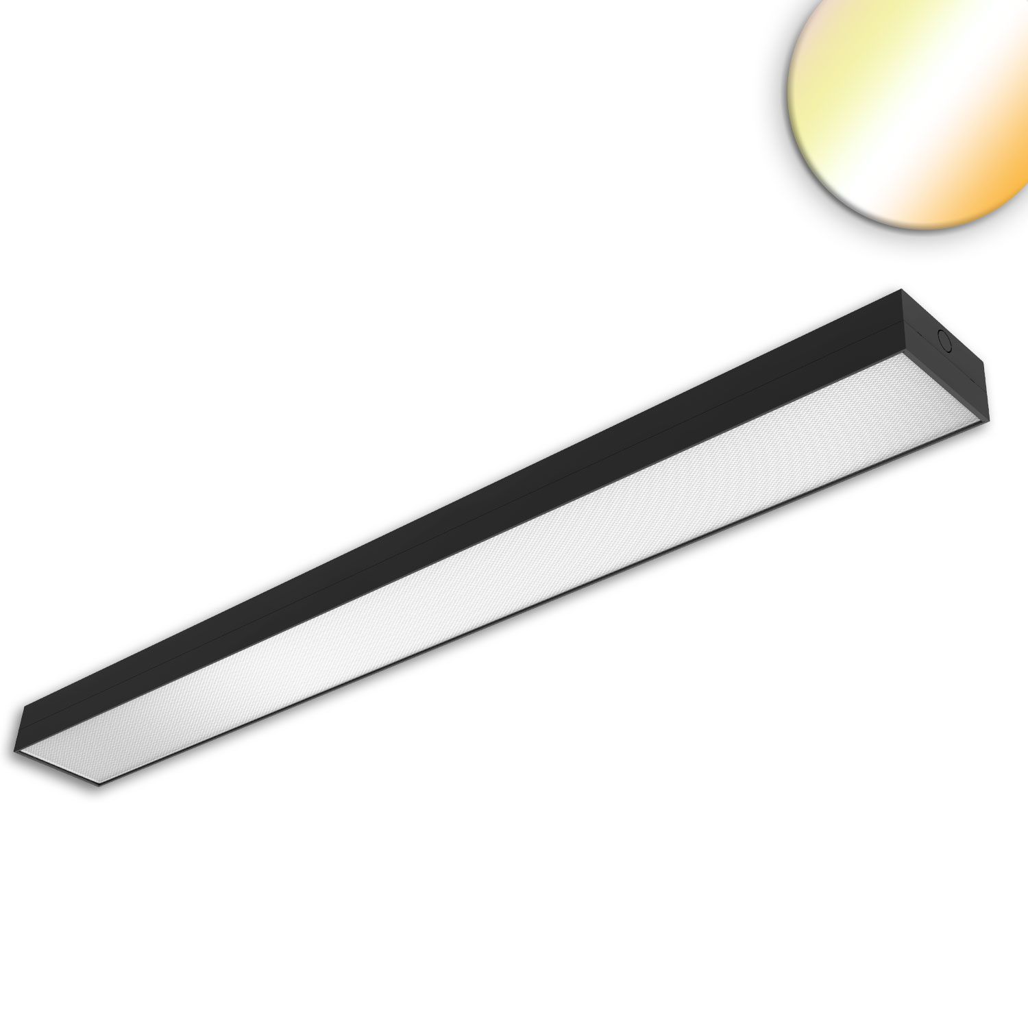 ISOLED LED Langfeldleuchte, 120x12cm, schwarz, 25|30|35|40W, UGR