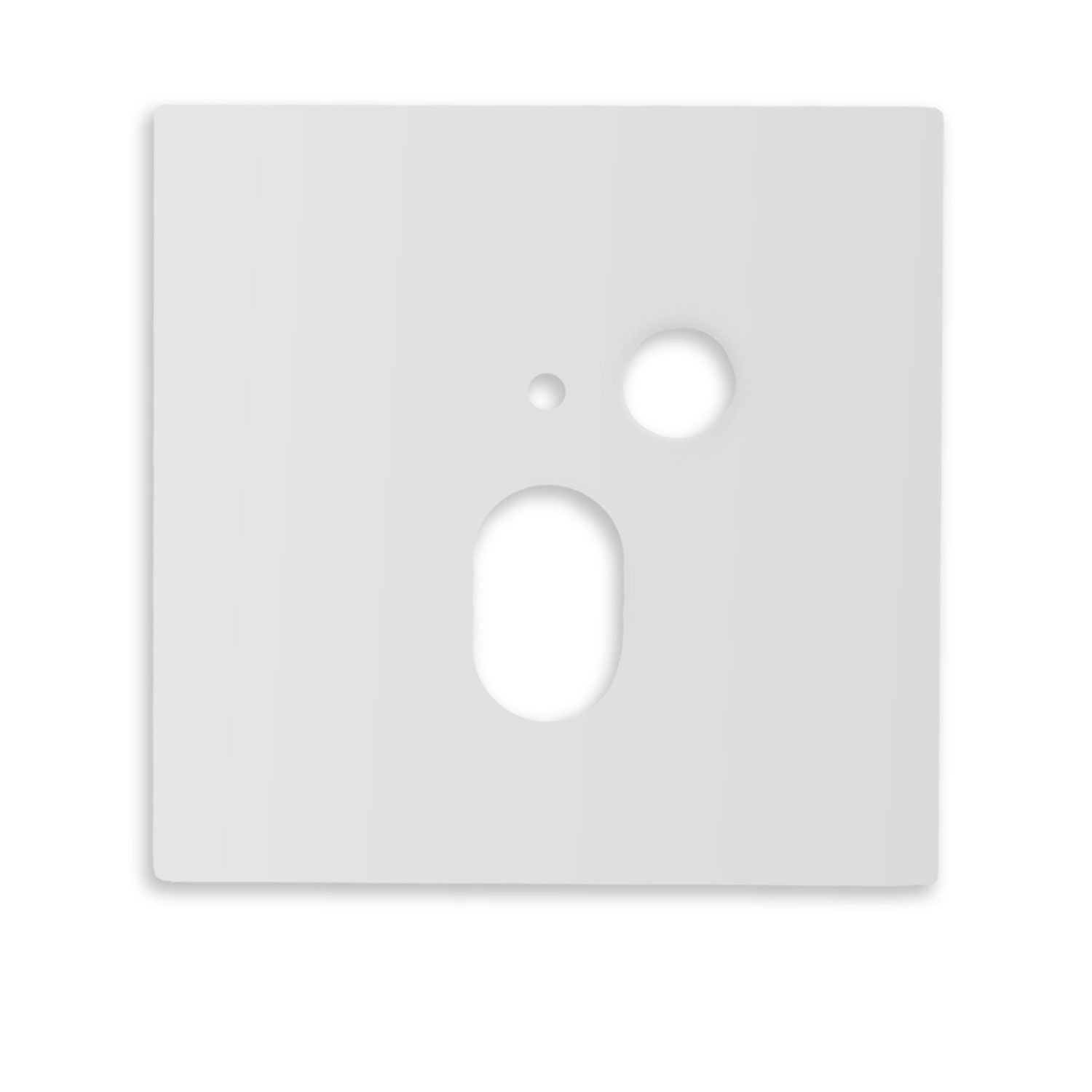 ISOLED Cover Aluminium eckig 1 weiß, für Wandeinbauleuchte Sys-Wall68 mit PIR Sensor - 1