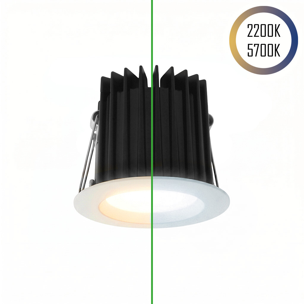 Emilum LED-Spot 24V, 10W, 2200K/5700K, CRI90 (Tuneable White, CCT) Weiß Emilum LED-Spot 24V, 10W, 2200K/5700K, CRI90 (Tuneable White, CCT) Weiß - 1