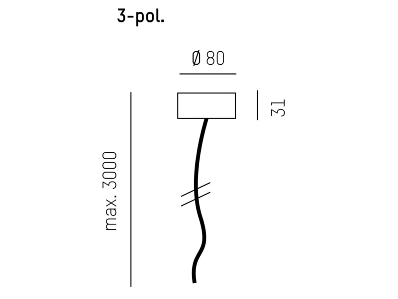 Molto Luce LOG OUT UP/DOWN KABELEINSPEISUNG (weiß) - Produktbild 2