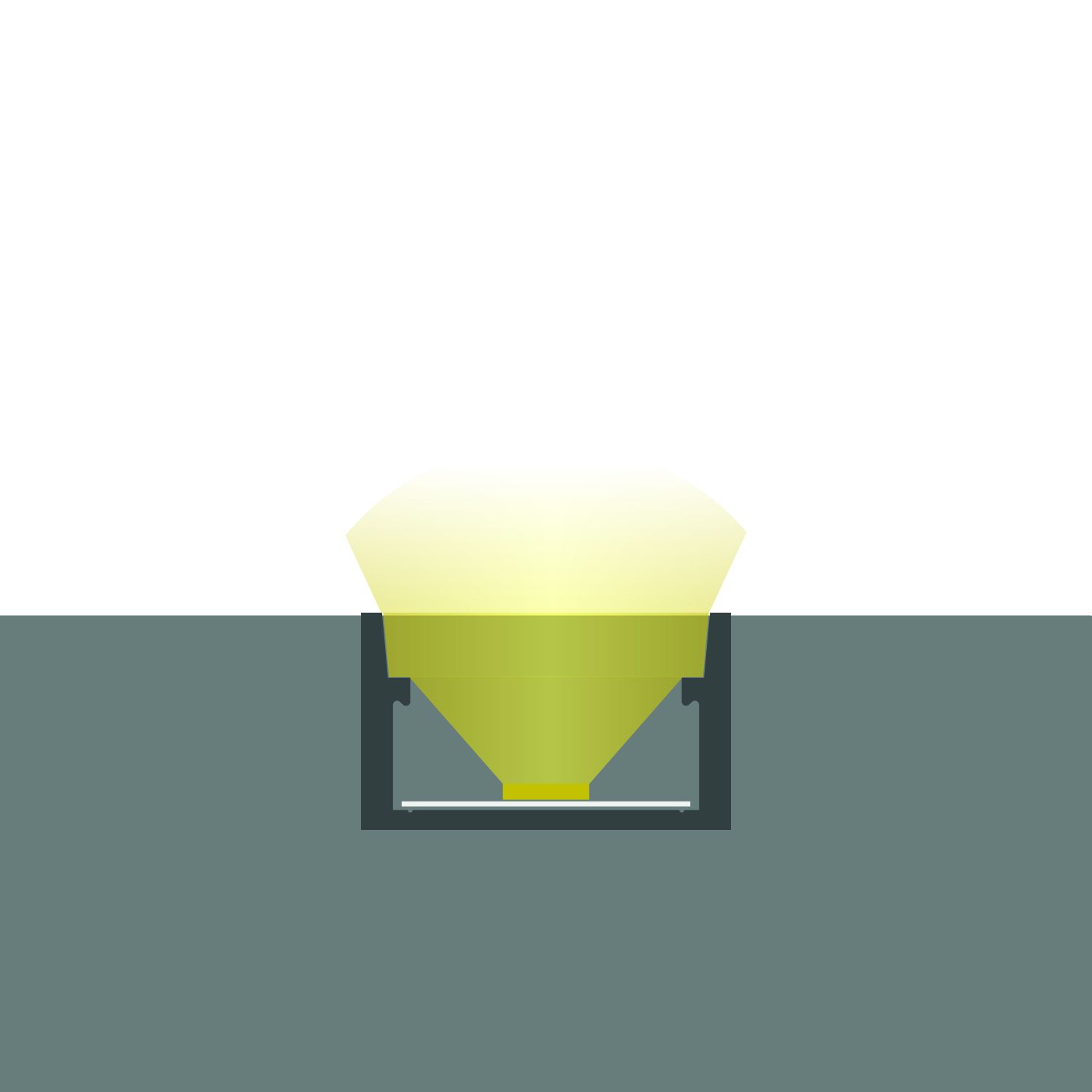 ISOLED LED Montageprofil GROUND-IN10, begehbar, Alu eloxiert L: 200cm - 5