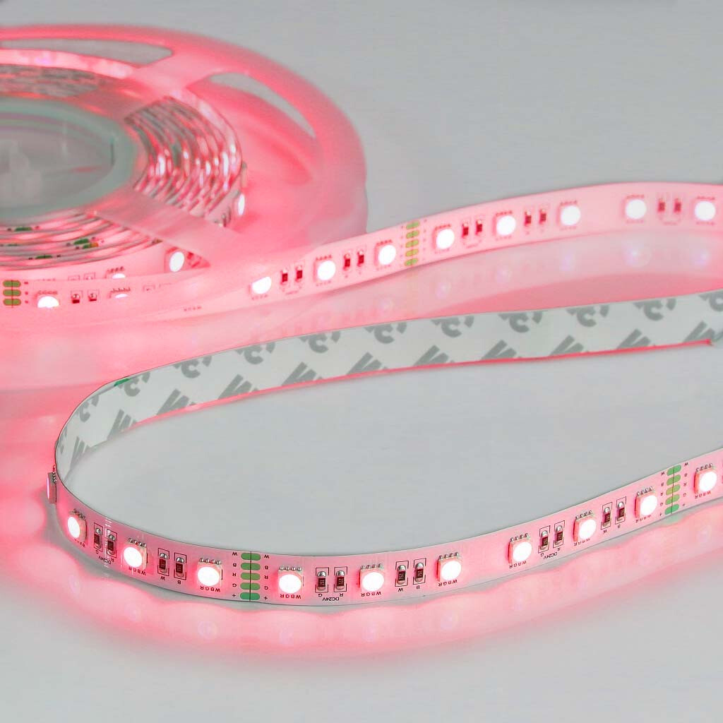 Emilum Flex Stripe 24V, 19.2W, RGBW/2700K, CRI90, 60LED, IP20, 12mm - Produktbild 6