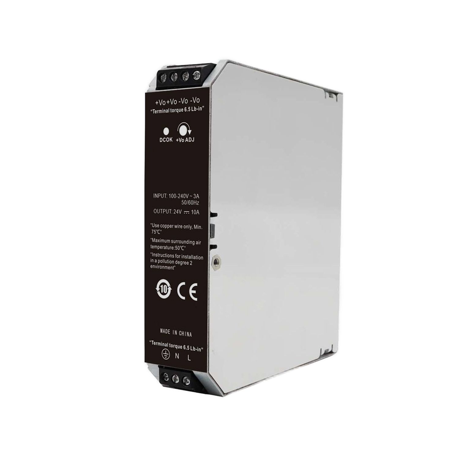 ISOLED LED Hutschienen-Trafo 24V, 24~28V/DC, 0-240W - 2
