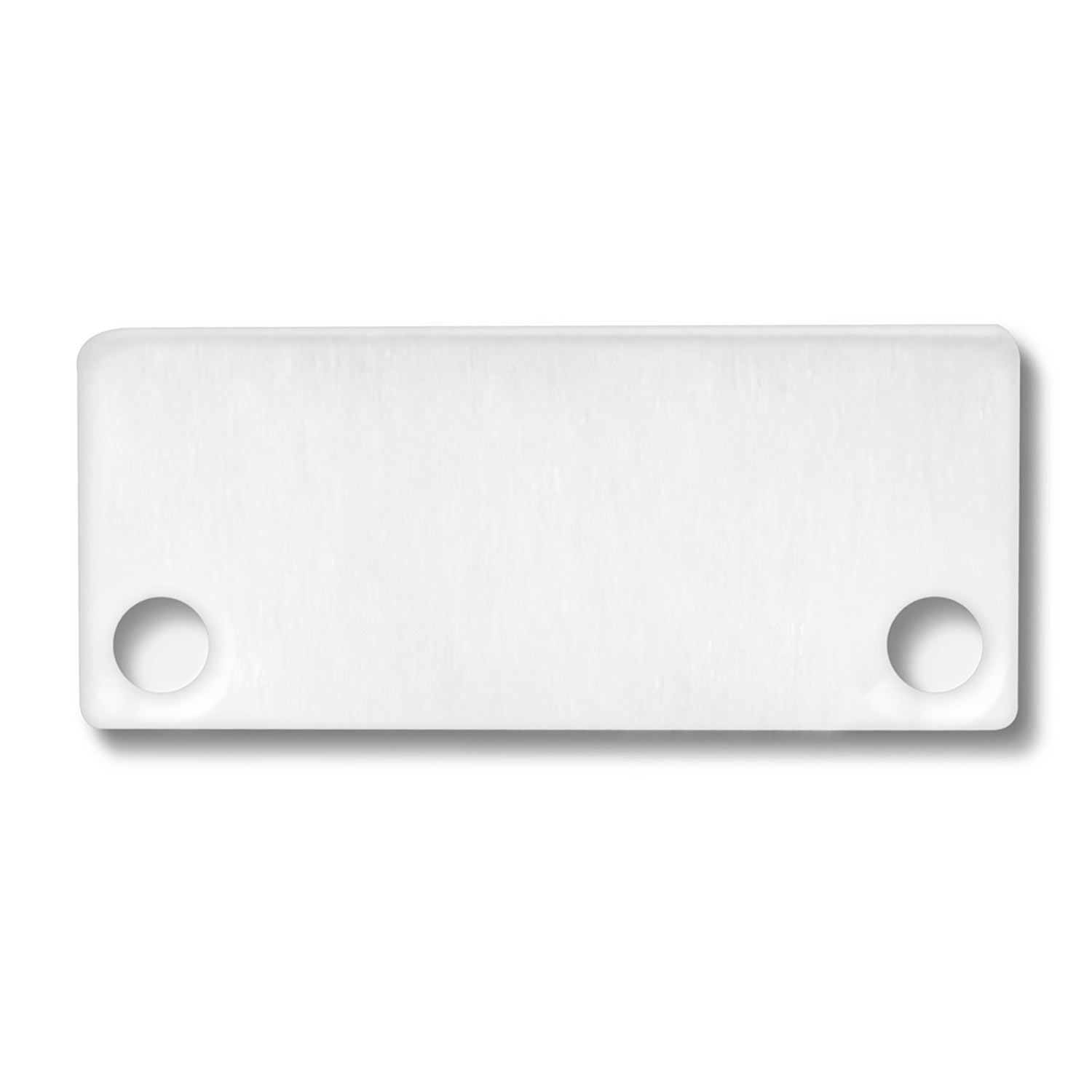 ISOLED Endkappe EC43 Alu weiß RAL 9010 für SURF/DIVE20 FLAT mit COVER10, 2 STK, inkl. Schrauben - 1