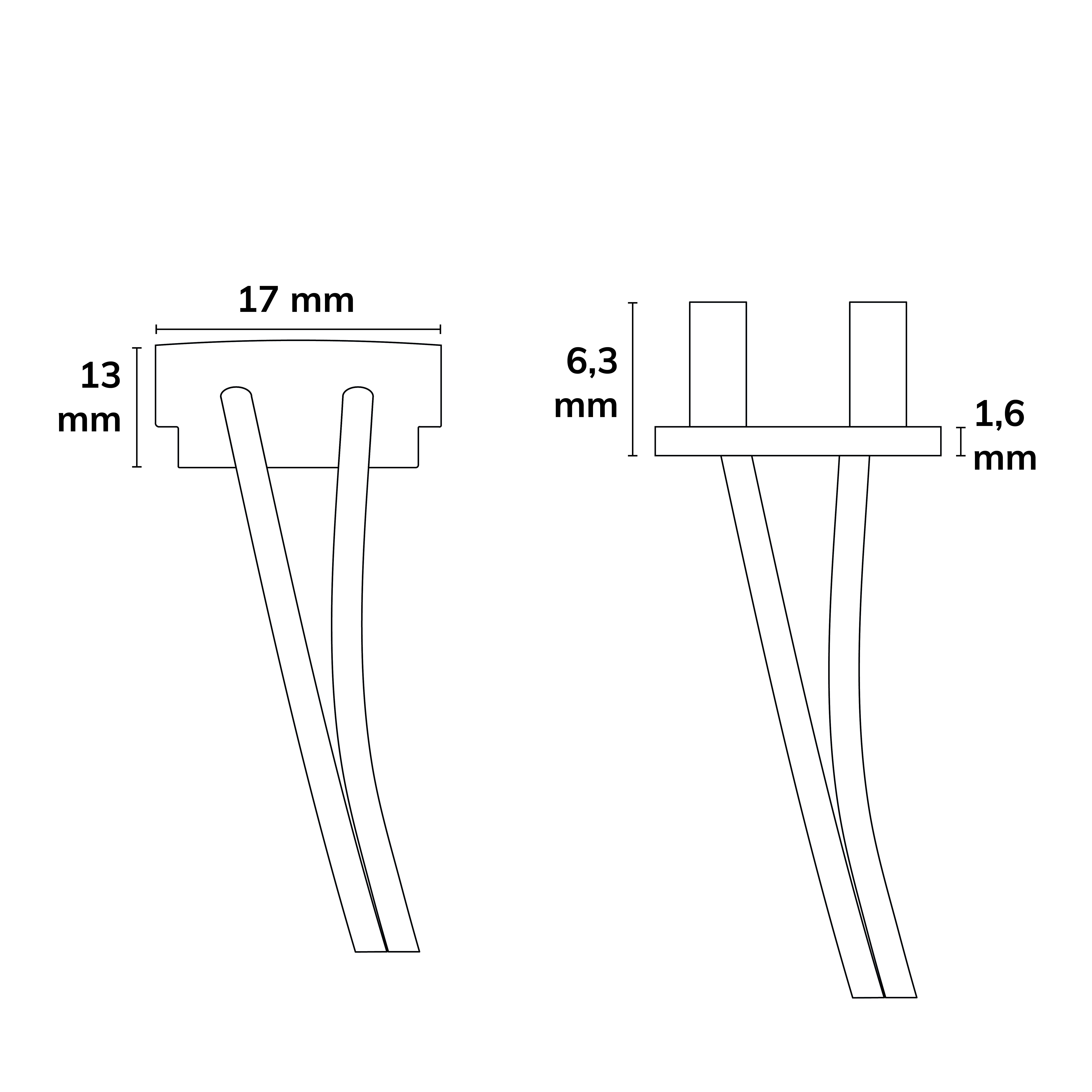 ISOLED Endkappe grau für Surf12 Flat mit Einspeiser für FC-Flexband, 50cm Kabel + MiniAmp-Stecker, max. 3A - 4