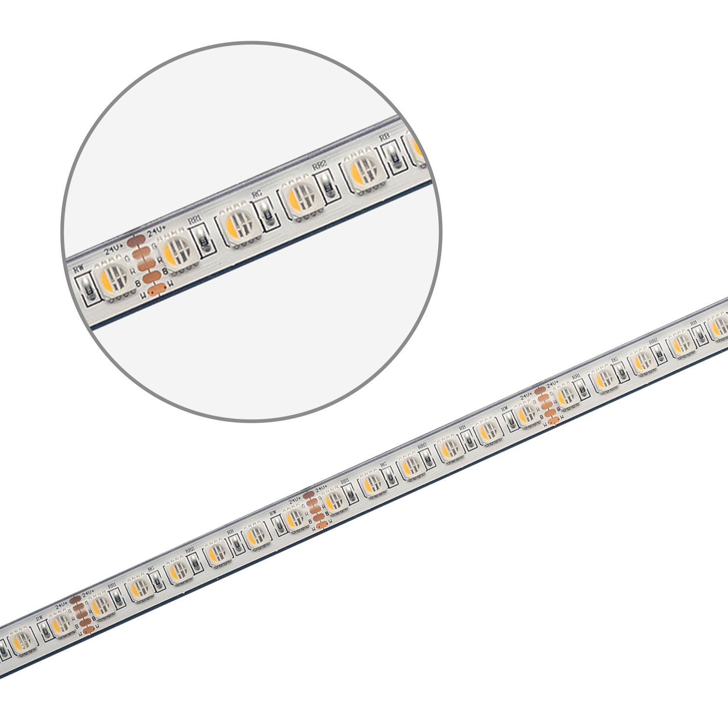 ISOLED LED AQUA RGB+WW Flexband, 24V DC, 19W, IP68, 4in1 Chip, 5m Rolle, 96 LED/m - 2