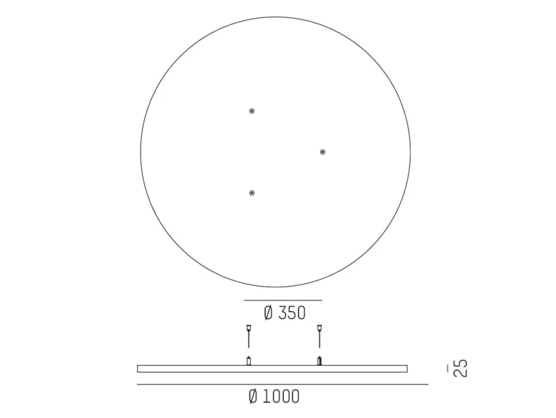 Molto Luce BOARD ROUND (grau) - 2