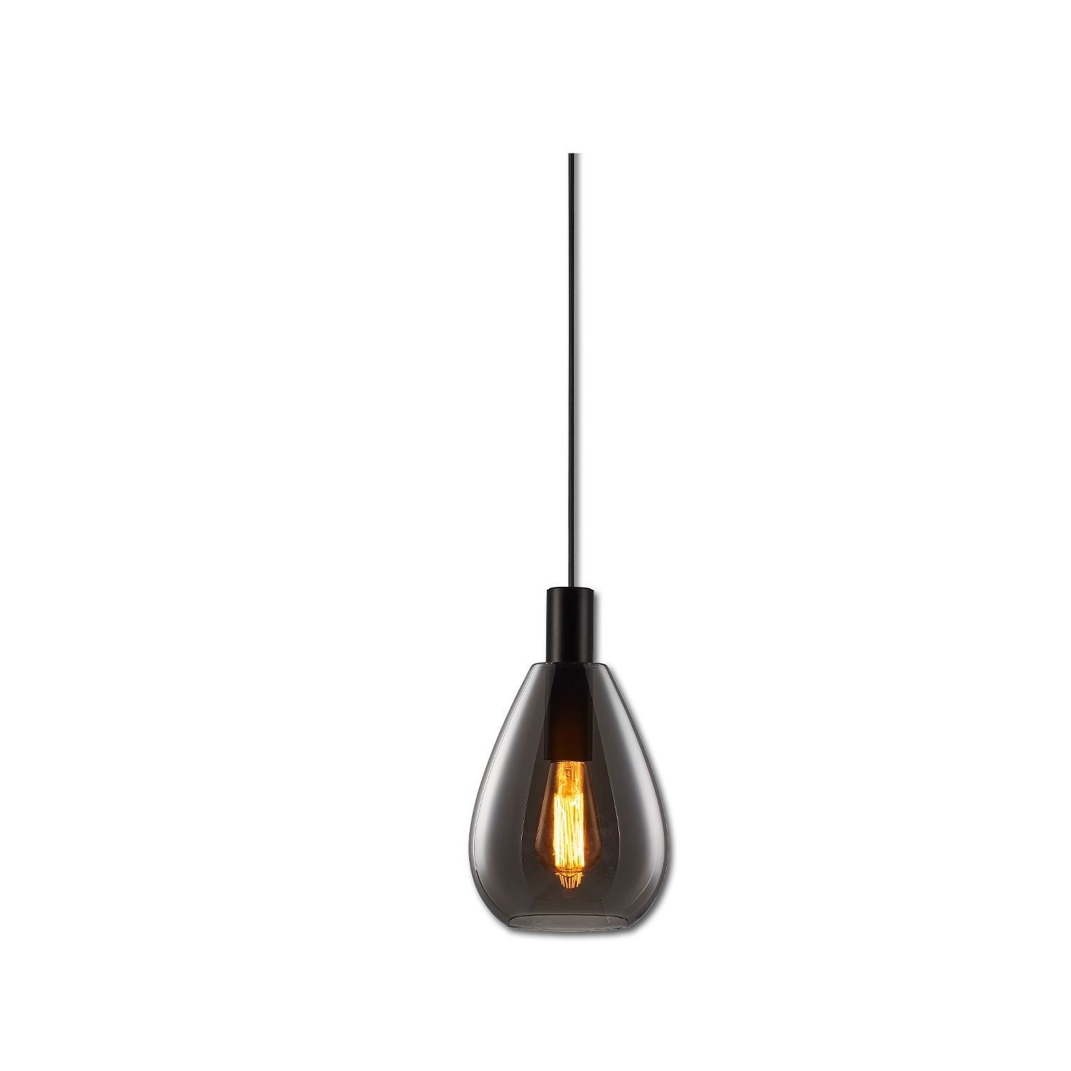 ISOLED Pendelleuchte, Smoky Glas, E27, 50-300cm, exkl. Leuchtmittel, exkl. Baldachin ISOLED Pendelleuchte, Smoky Glas, E27, 50-300cm, exkl. Leuchtmittel, exkl. Baldachin - 1
