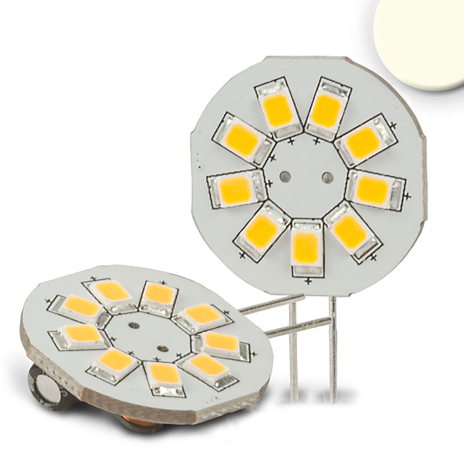 ISOLED G4 LED 9SMD, 1,5W, neutralweiß, Pin seitlich ISOLED G4 LED 9SMD, 1,5W, neutralweiß, Pin seitlich - 1
