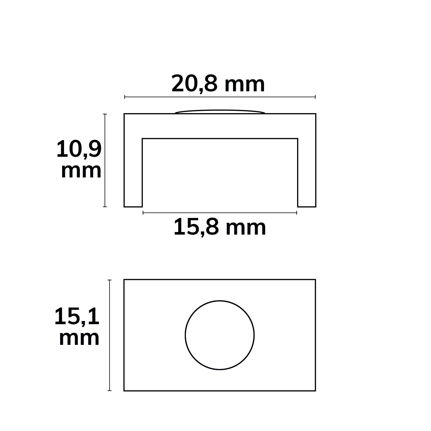 ISOLED Magnethalter Z43 silber für SURF12 - 2