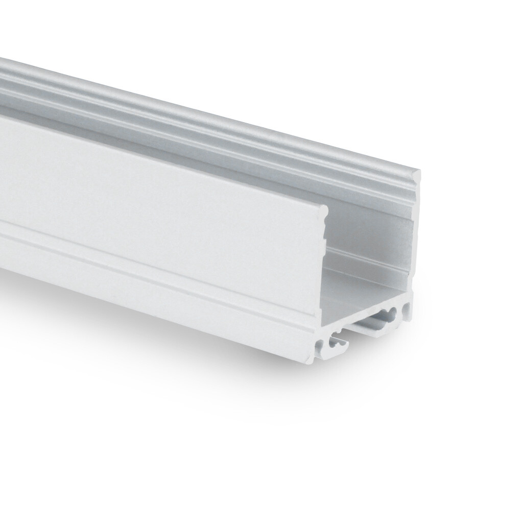 Emilum PN8 LED AUFBAU-Profil 200 cm, LED Stripes max. 16 mm - Produktbild 1