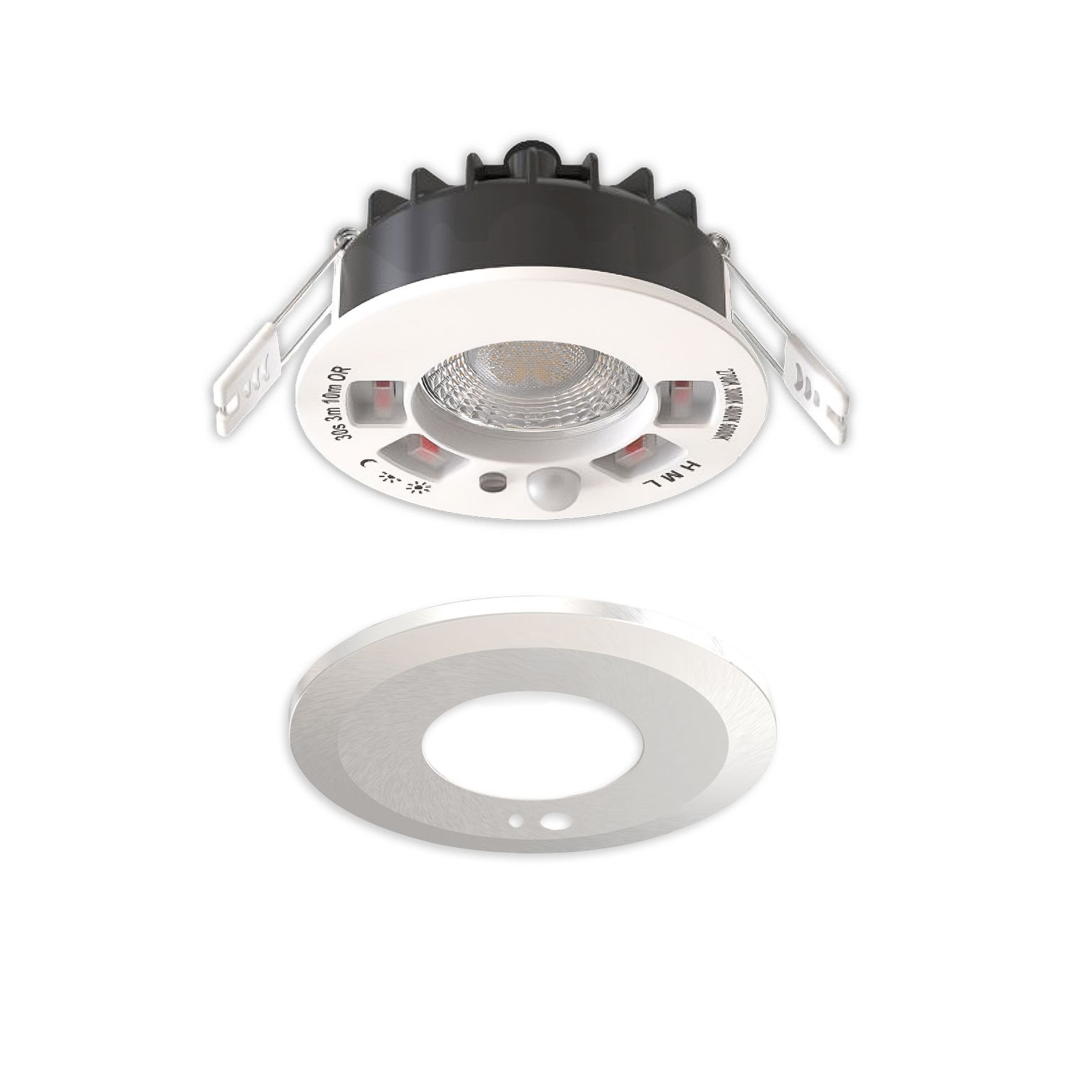 ISOLED LED Einbaustrahler Vario-68 mit PIR-Sensor 6W, 60°, 2700|3000|4000|6000K, IP65, CRI90, nickel gebürstet - 2