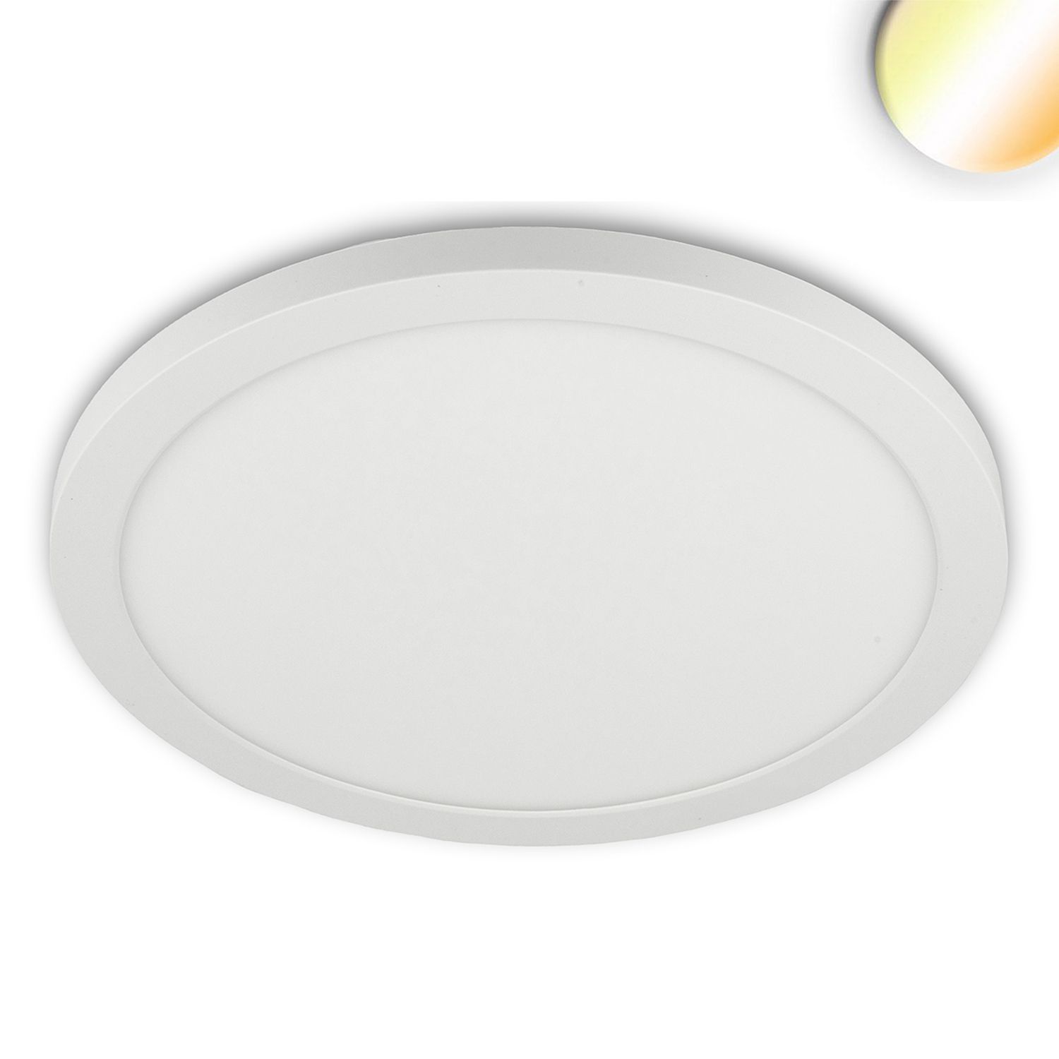 ISOLED LED Aufbau/Einbauleuchte Slim Flex, 24W, weiß, ColorSwitch 3000|3500|4000K - 1