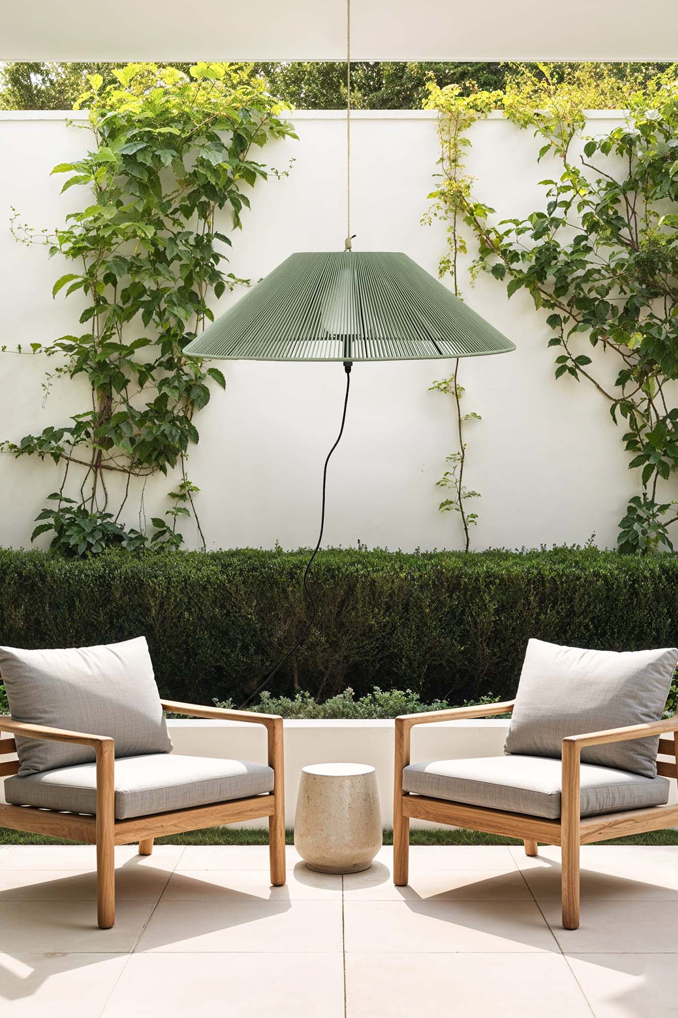 Faro SAIGON OUT C100 olivgrün tragbare und hängende Lampe mit Lochabdeckung - Produktbild 2