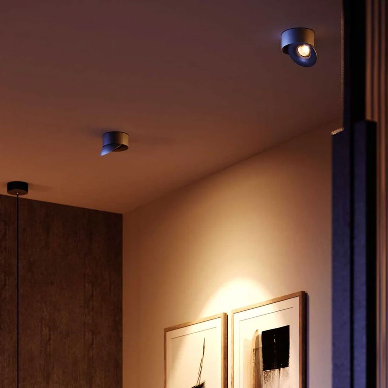 ISOLED LED Aufbauleuchte Sphere schwarz/schwarz, 2700K, 10W, CRI90, dimmbar - 6