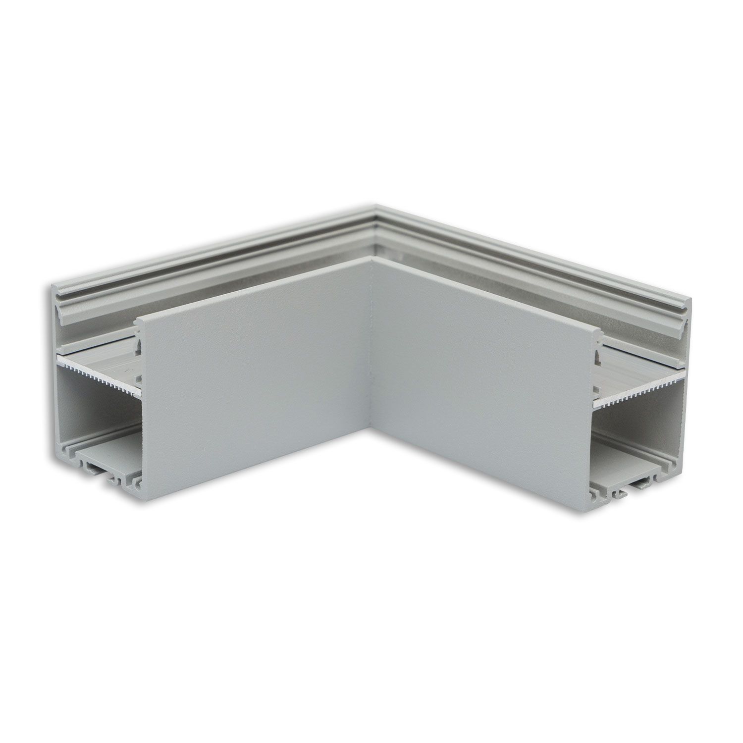 ISOLED LAMP30V1 90° Eck, geschweißt, 120x120mm, silber pulverbeschichtet, exkl. Cover ISOLED LAMP30V1 90° Eck, geschweißt, 120x120mm, silber pulverbeschichtet, exkl. Cover - 1