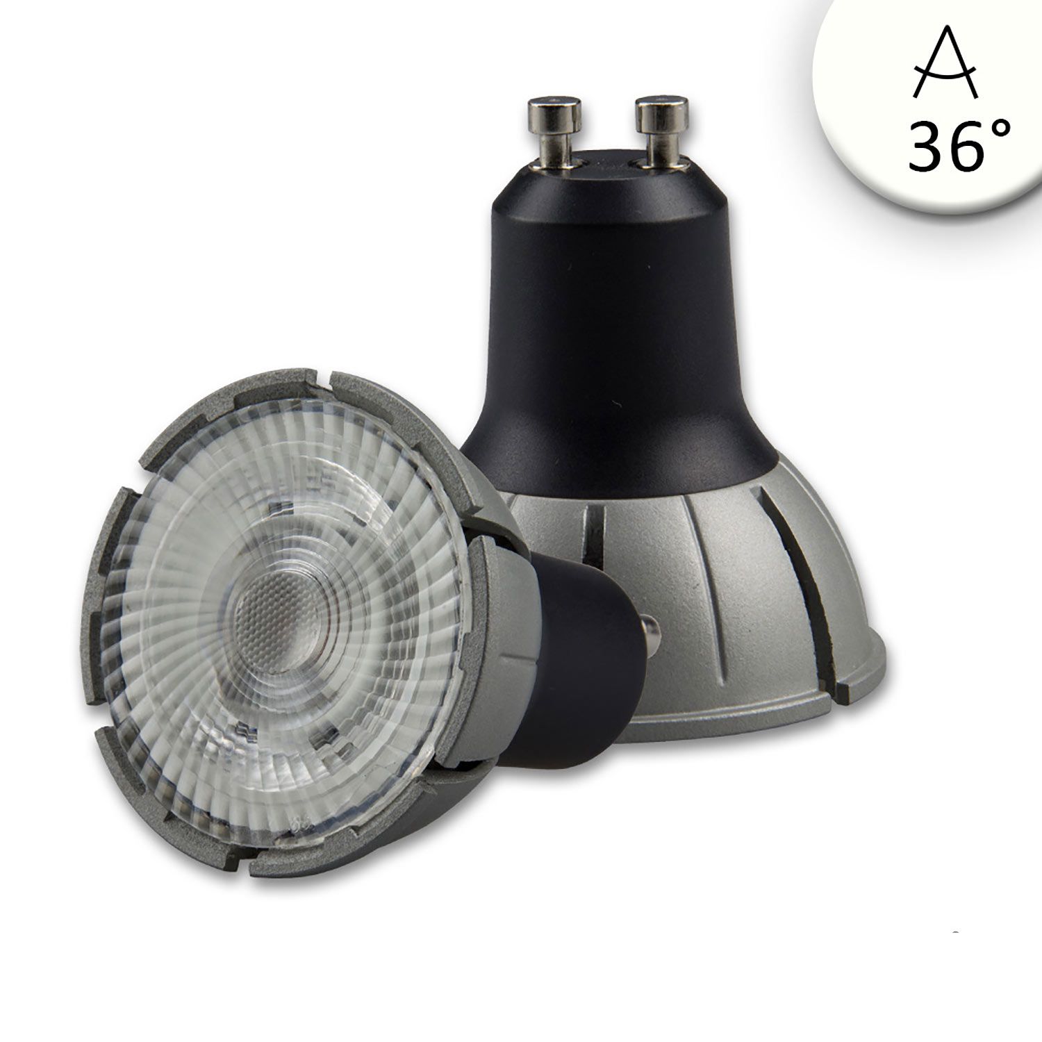 ISOLED GU10 Vollspektrum LED Strahler 7W COB, 36°, 4000K, dimmbar ISOLED GU10 Vollspektrum LED Strahler 7W COB, 36°, 4000K, dimmbar - 1