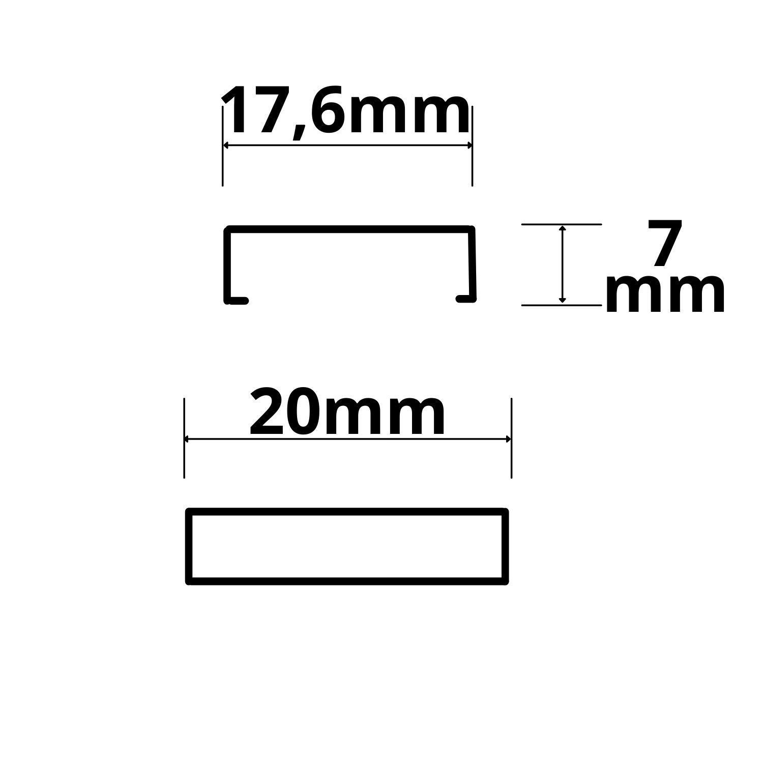 ISOLED Montageklammer schwarz für Profile SURF12/DIVE12/ROUND12-14/ECK10 - 2