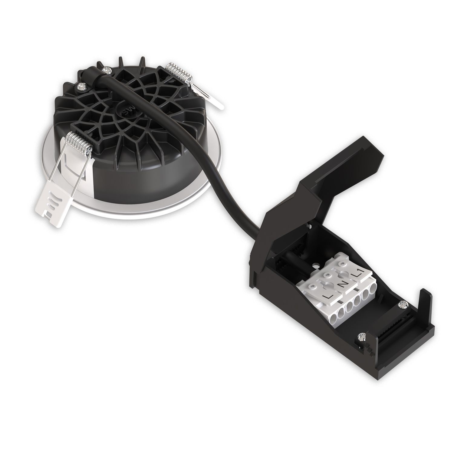 ISOLED LED Einbaustrahler Vario-68, 6W, 60°, 2700|3000|4000|6000K, IP65, CRI90, nickel gebürstet - 4