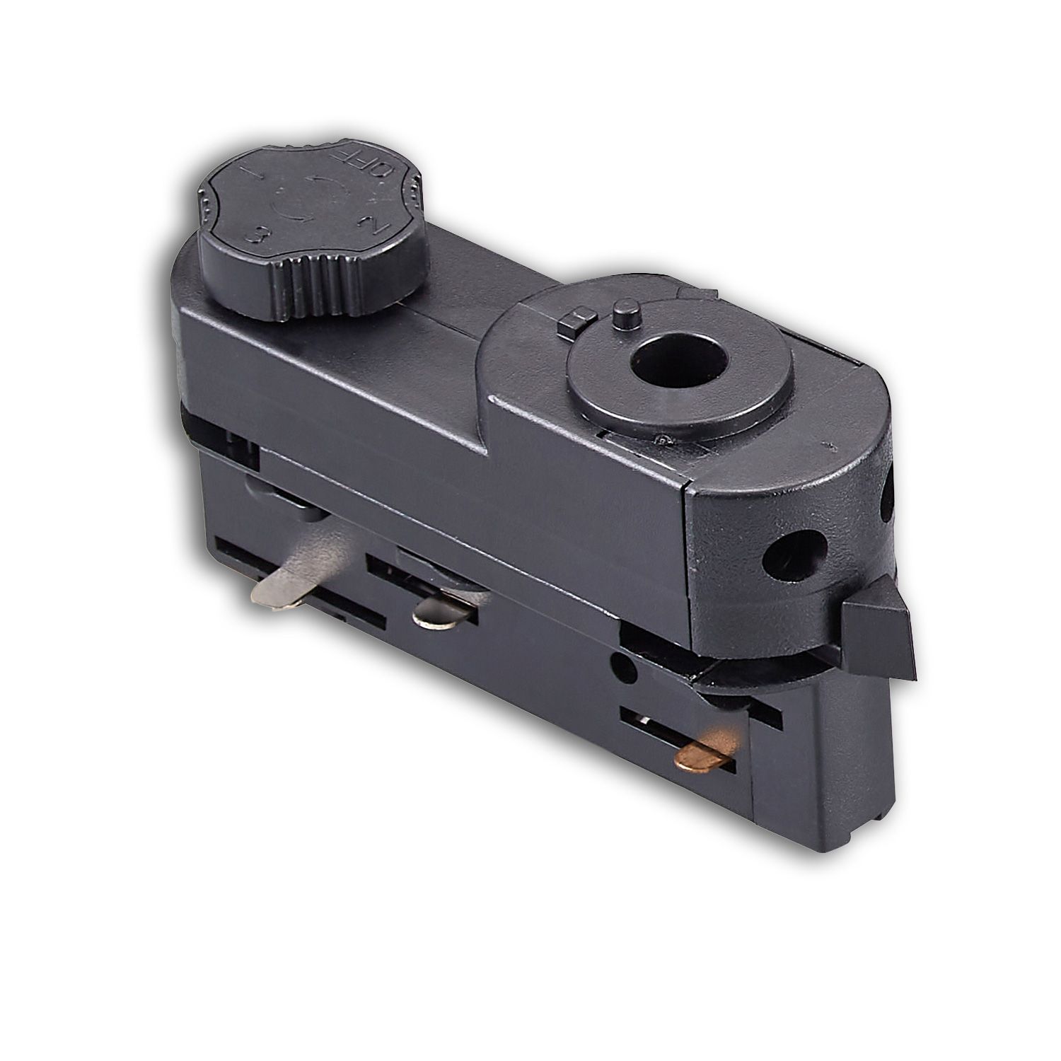 ISOLED 3-Phasen DALI Schiene Universaladapter, schwarz - 1