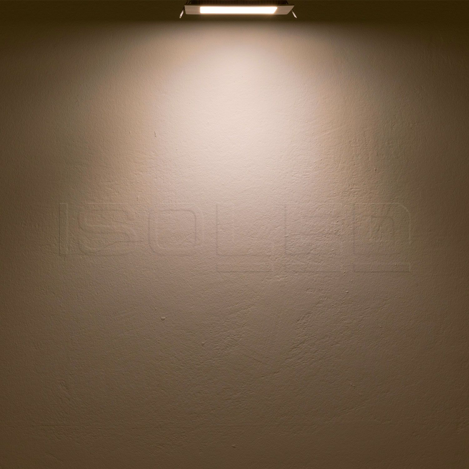 ISOLED LED Downlight, 9W, eckig, ultraflach, blendungsreduziert, schwarz, warmweiß, dimmbar CRI90 - 5
