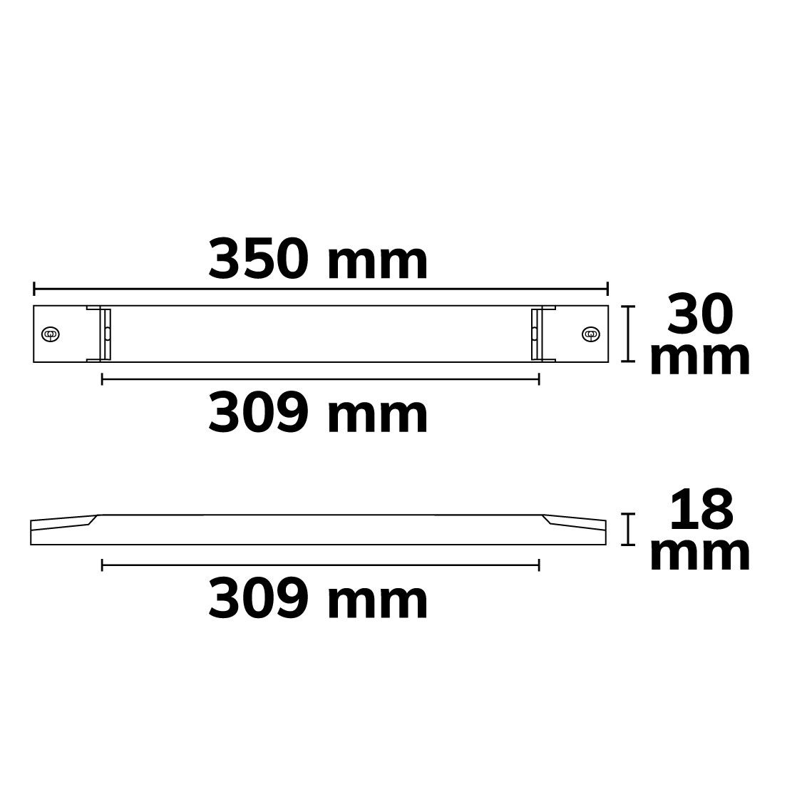 ISOLED LED Leuchten-Trafo 24V/DC, 0-150W, flach - 3