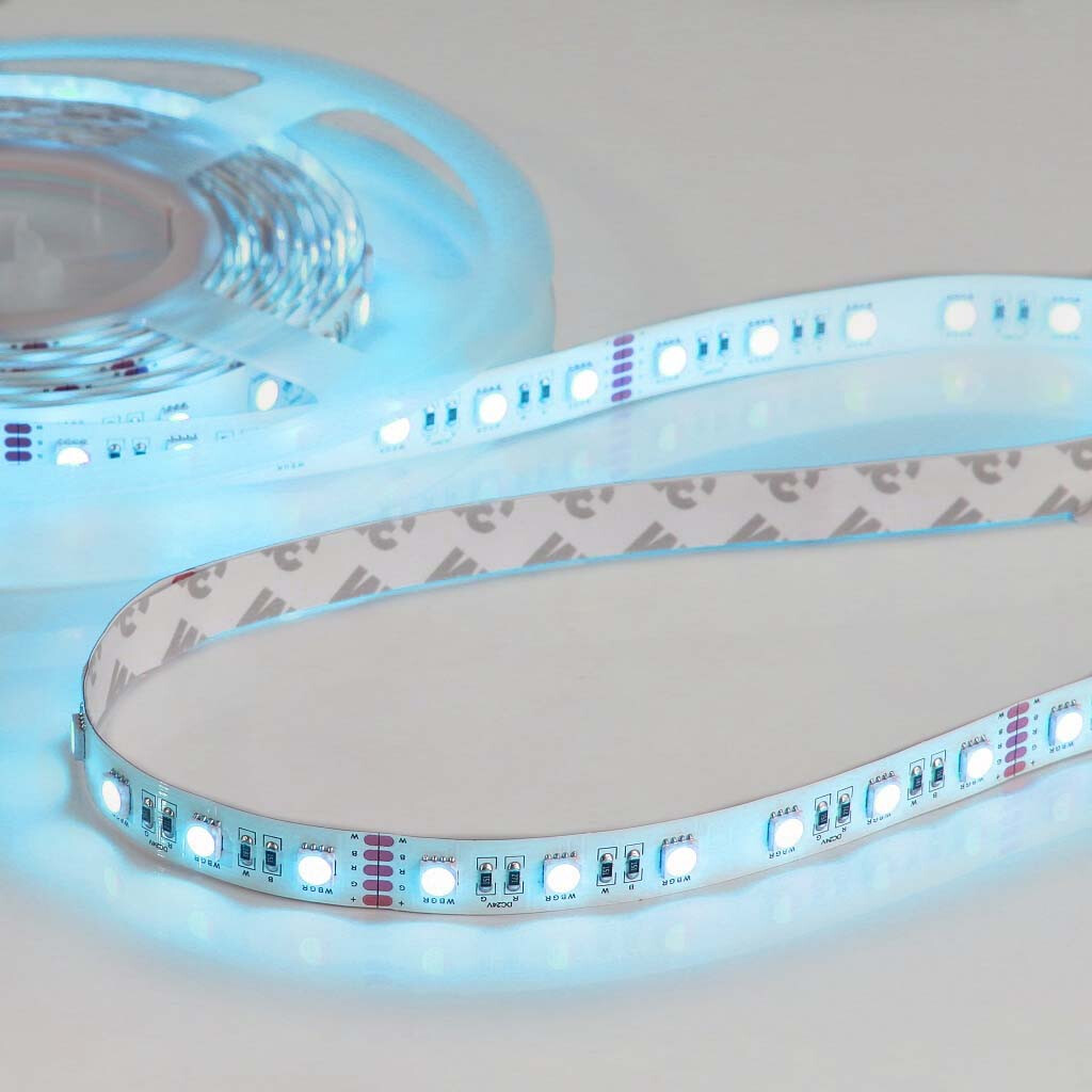Emilum Flex Stripe 24V, 19.2W, RGBW/3000K, CRI90, 60LED, IP20, 12mm - Produktbild 3