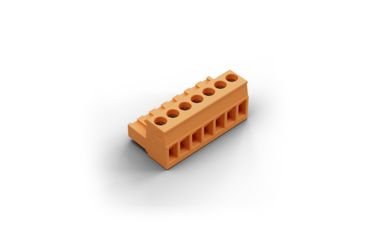 Loxone Schraub-Steckklemme orange 7pol. - Produktbild 1