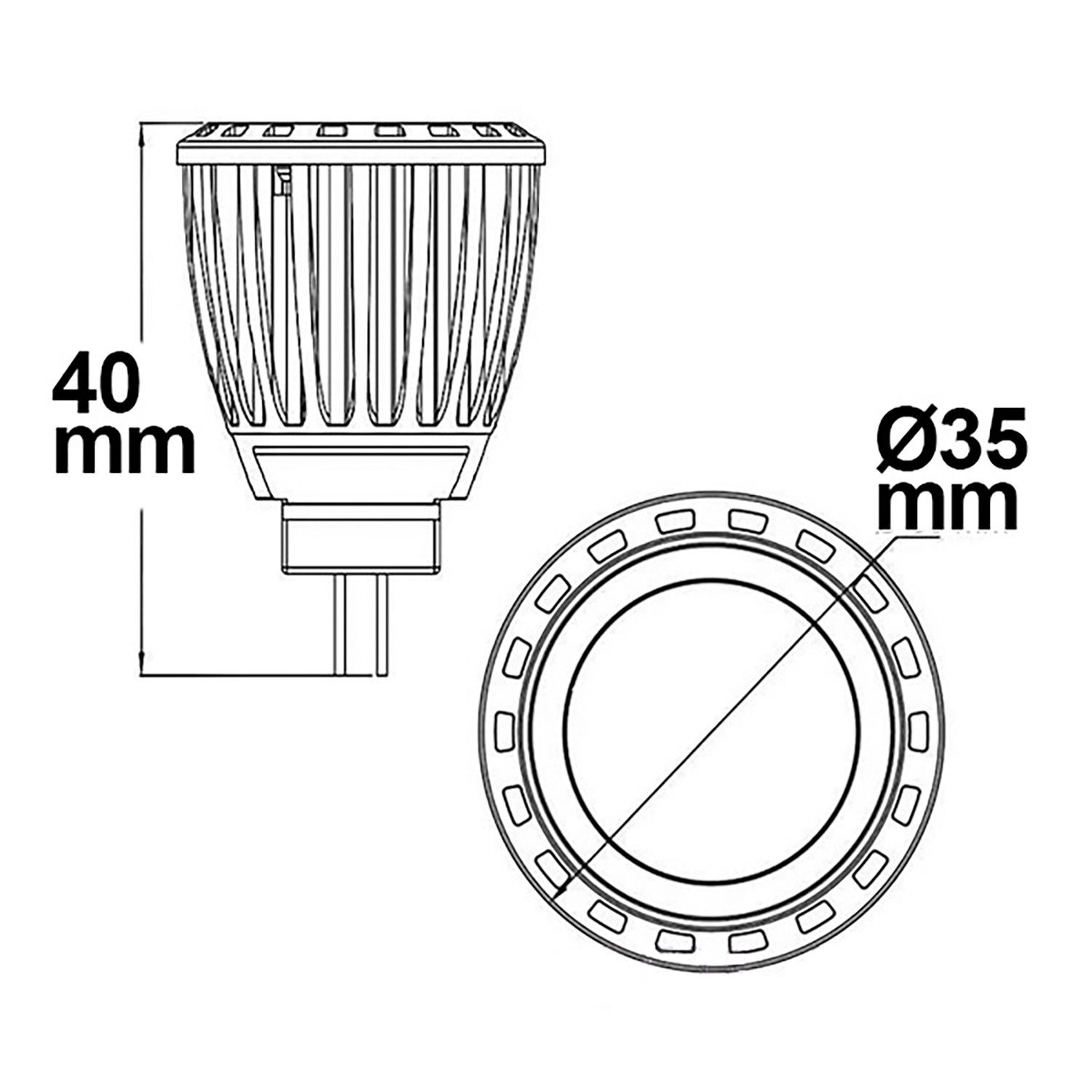 ISOLED MR11 LED 4W diffus, 120°, neutralweiß, dimmbar - 3