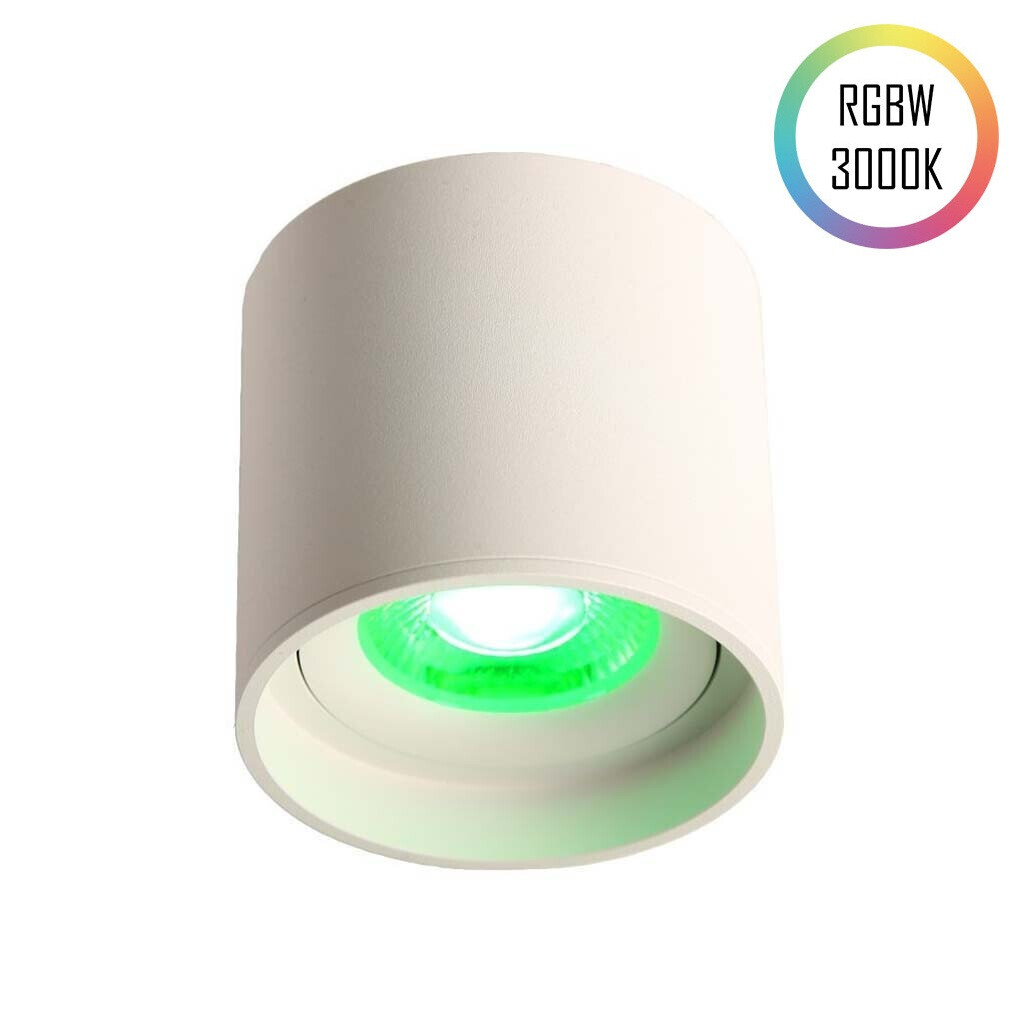 Emilum LED Ceiling Spot 24V, 8W, RGBW/3000K, CRI90 Weiß Emilum LED Ceiling Spot 24V, 8W, RGBW/3000K, CRI90 Weiß - Produktbild 1