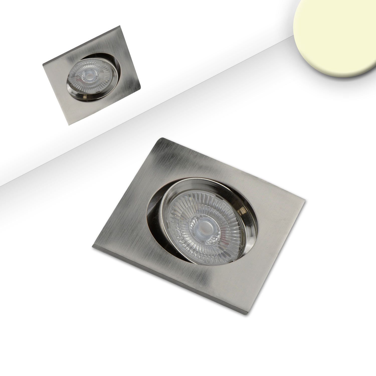 ISOLED LED Einbauleuchte Slim68 Alu gebürstet, eckig, 9W, warmweiß, dimmbar ISOLED LED Einbauleuchte Slim68 Alu gebürstet, eckig, 9W, warmweiß, dimmbar - 1