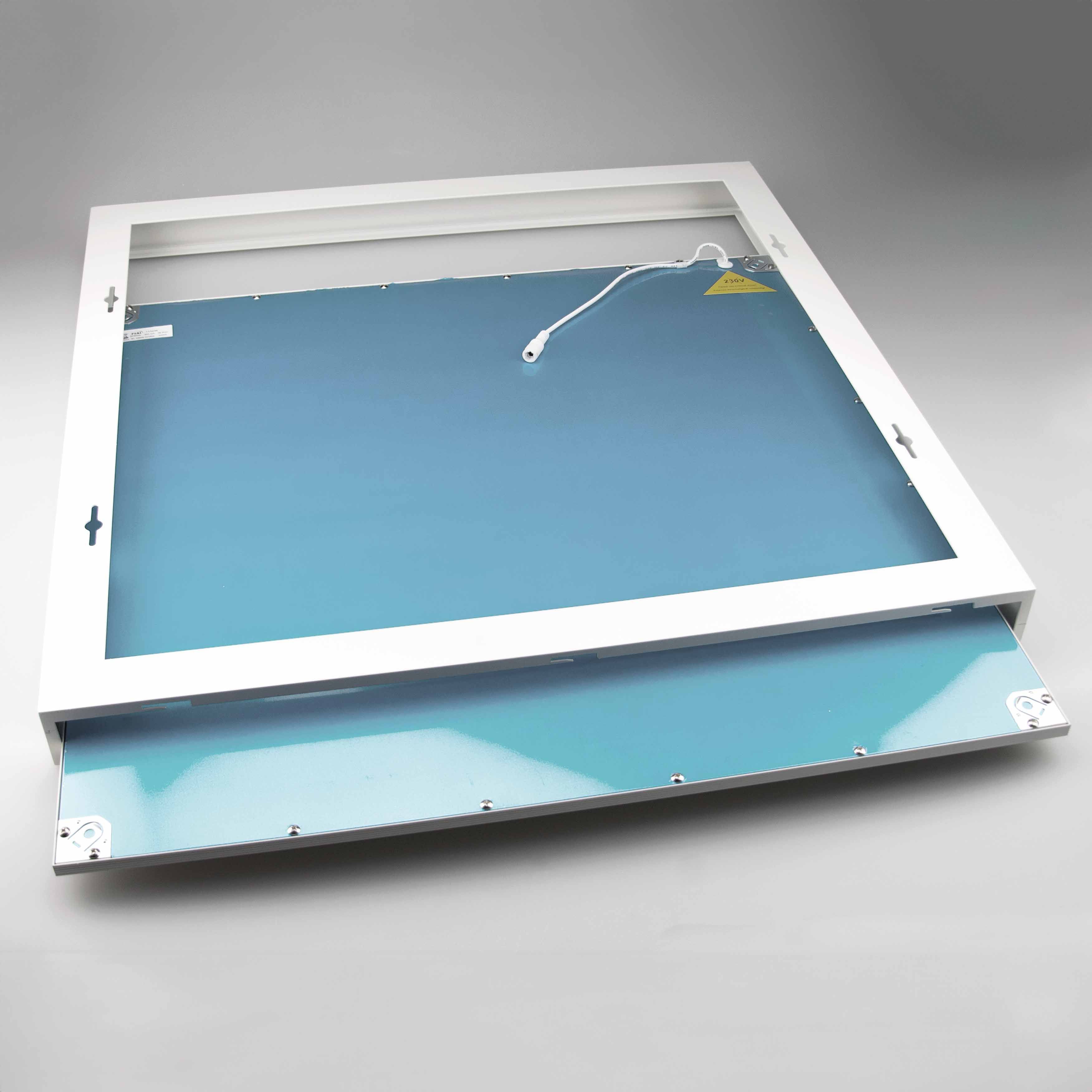 ISOLED Aufbaurahmen weiß RAL 9016, Höhe 7cm, für LED Panels 308x1245, steckbare Schnellmontage - 3