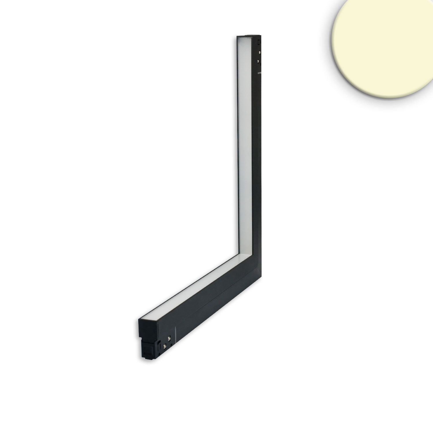ISOLED Track48 Eckleuchte vertikal schwarz, 20W, 120°, 48V DC, 3000K,CRI90, Line+, DALI dimmbar ISOLED Track48 Eckleuchte vertikal schwarz, 20W, 120°, 48V DC, 3000K,CRI90, Line+, DALI dimmbar - 1