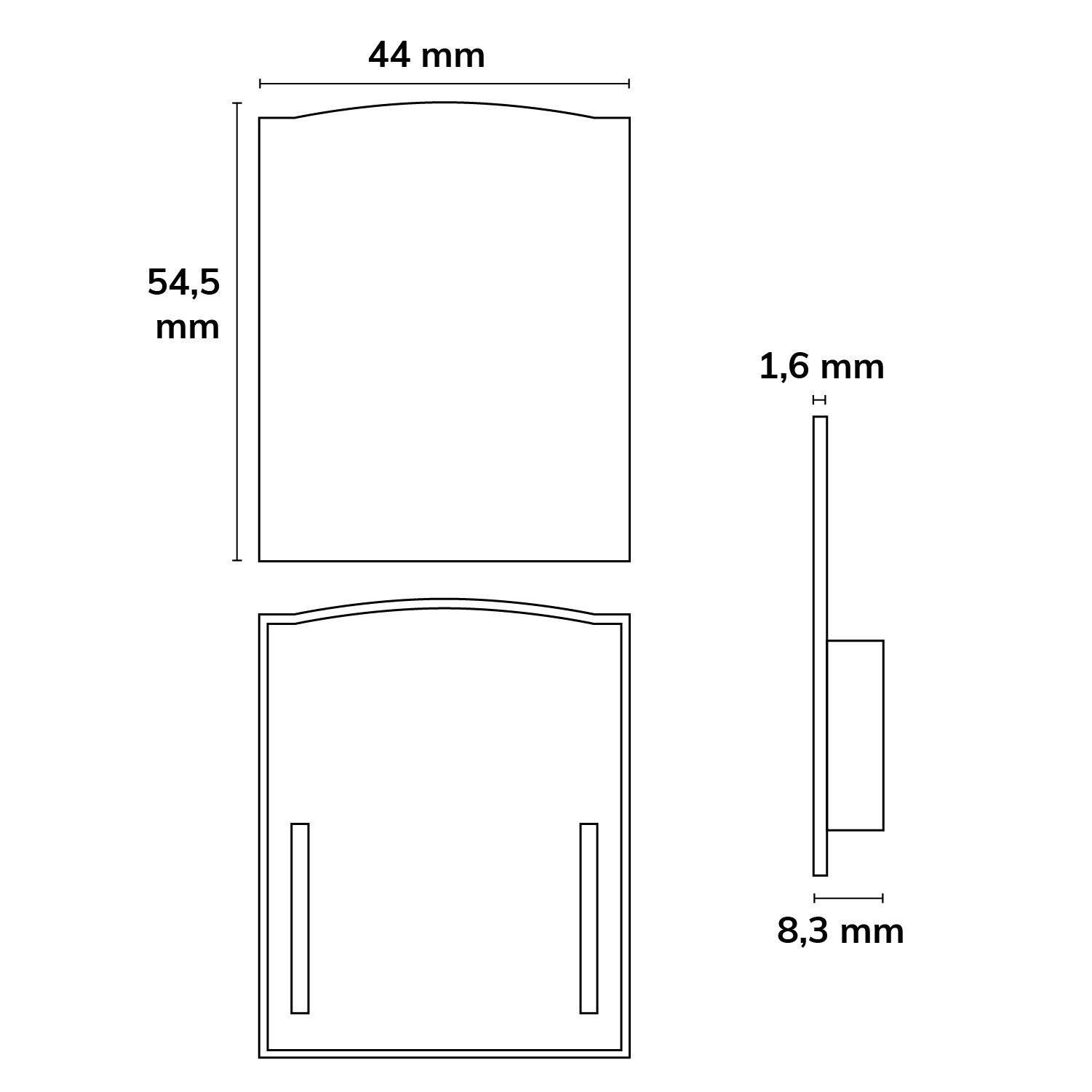 ISOLED Endkappe EC114 silber für LAMP30 V1+V2, 2 Stück, mit Lichtfalle - 3