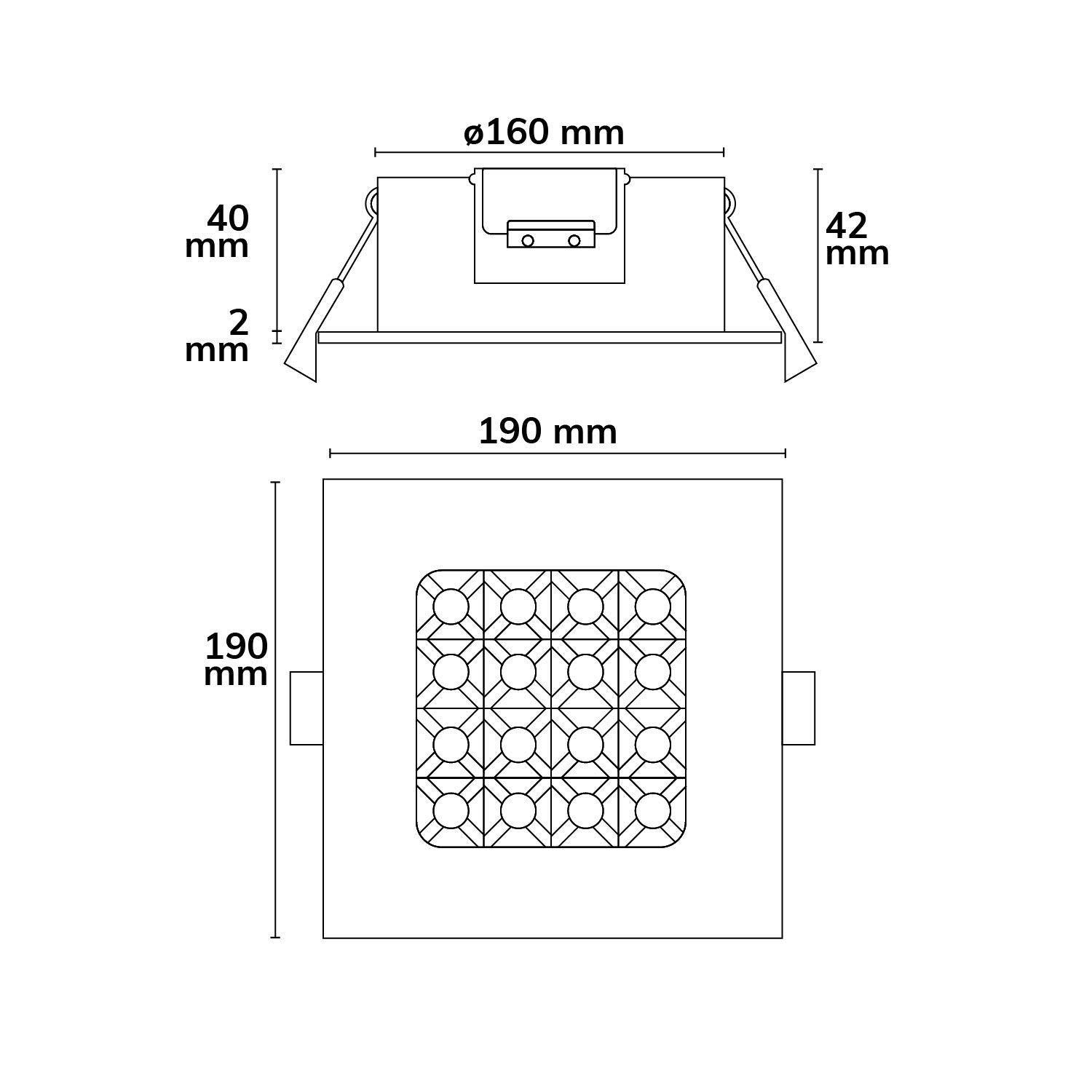 ISOLED LED Downlight Prism blendungsreduziert 18W, IP54, warmweiß, dimmbar - 4