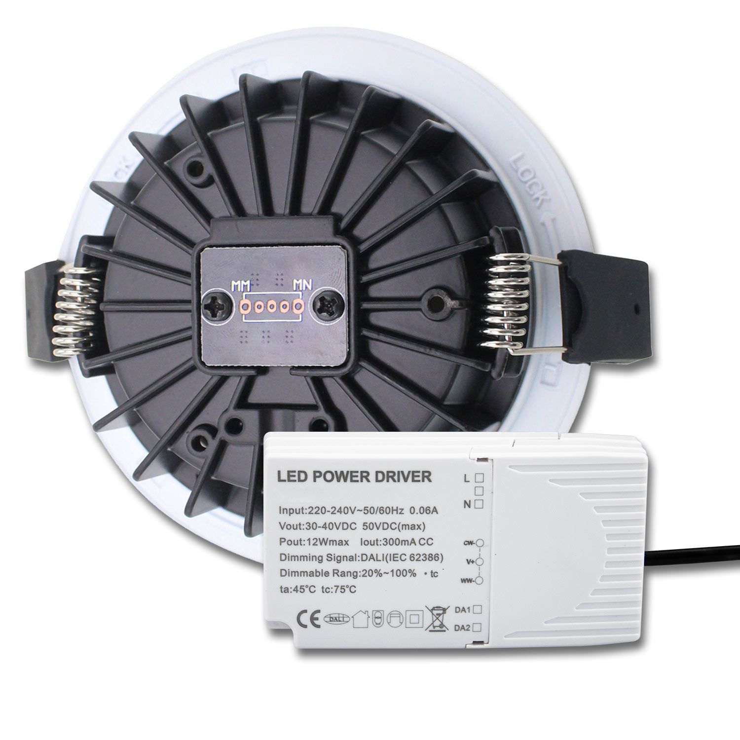 ISOLED LED Einbaustrahler Sys-90, 12W, weißdynamisch 2300-6000K, DALI DT8 dimmbar (exkl. Cover) - 3