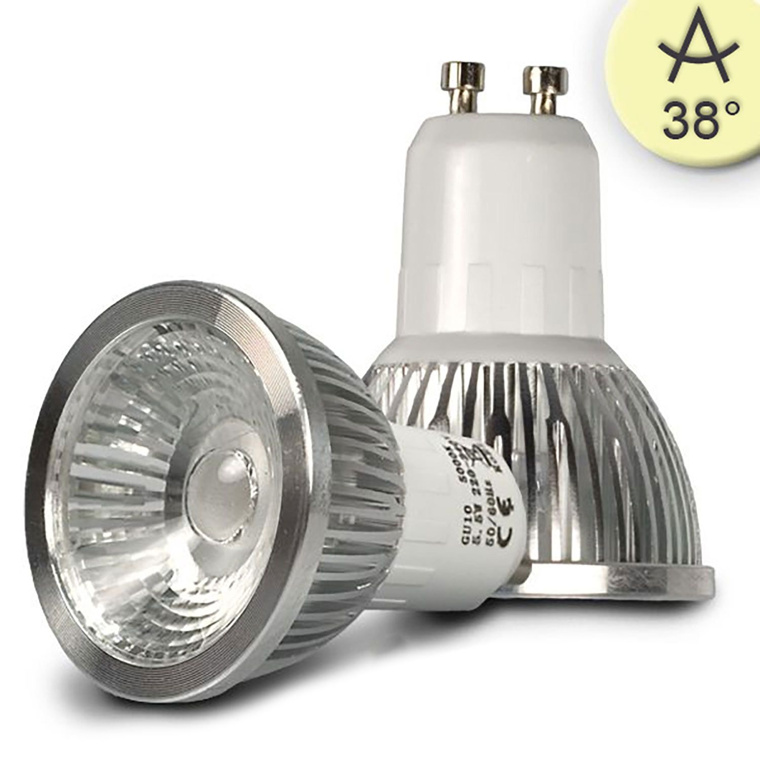ISOLED GU10 LED Strahler 5,5W COB, 38°, warmweiß, dimmbar - 1