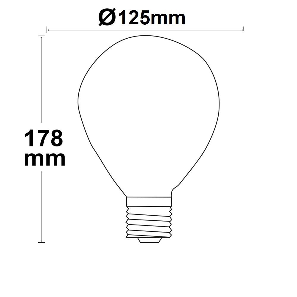 ISOLED E27 Vintage Line LED Dekobirne 125, 4W ultrawarmweiß, Glas amber, dimmbar - 3