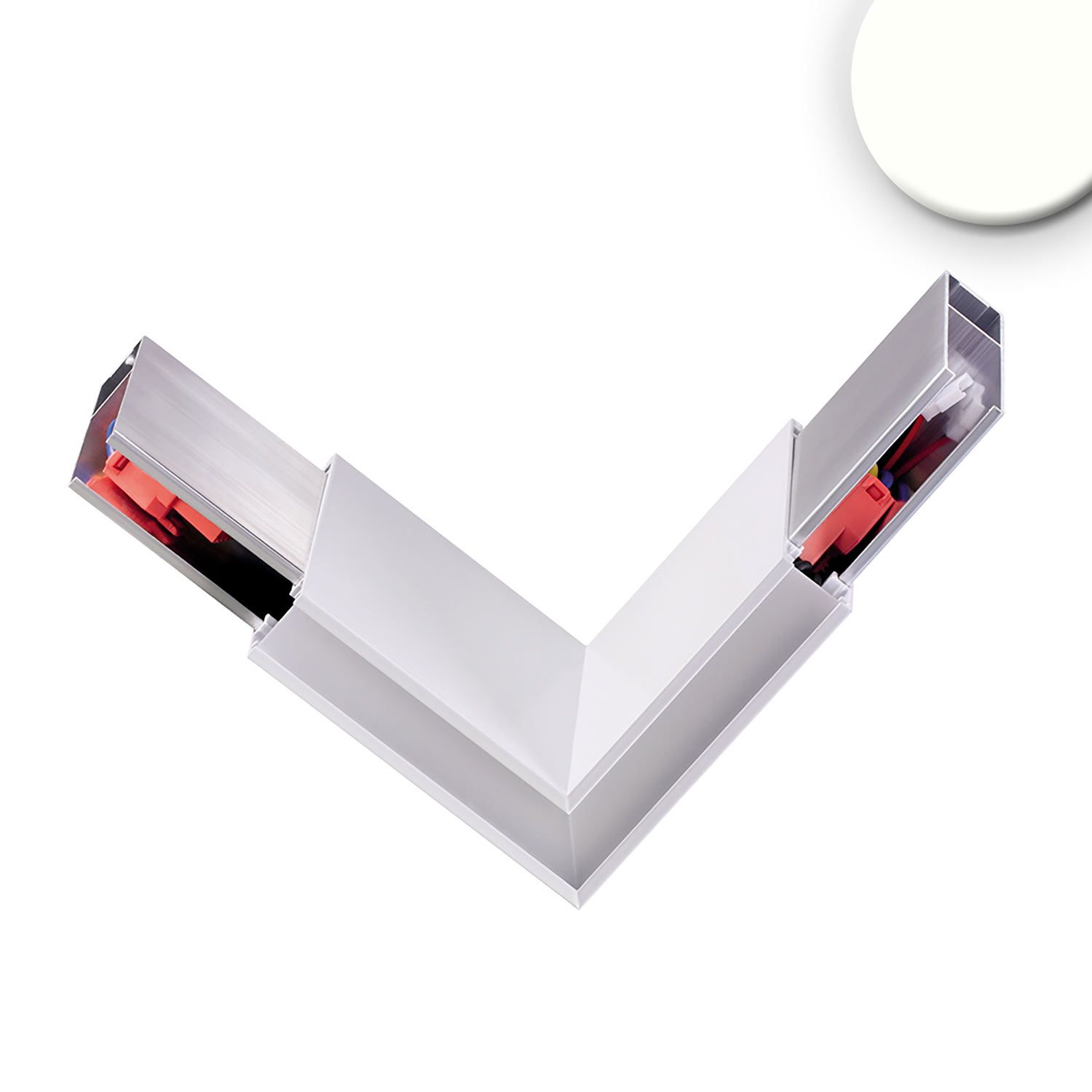 ISOLED Eckverbinder 90° prismatisch für Hängeleuchte Linear Up&Down, 3W, weiß, neutralweiß ISOLED Eckverbinder 90° prismatisch für Hängeleuchte Linear Up&Down, 3W, weiß, neutralweiß - 1