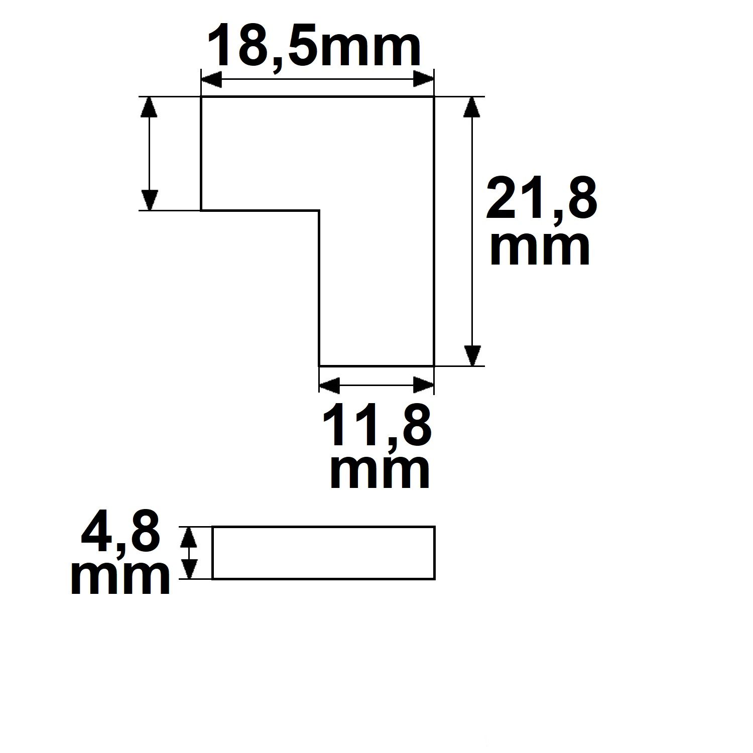 ISOLED Kontakt-Eckverbinder (max. 5A) K2-210 für 2-pol. IP20 Flexstripes mit Breite 10mm - 3
