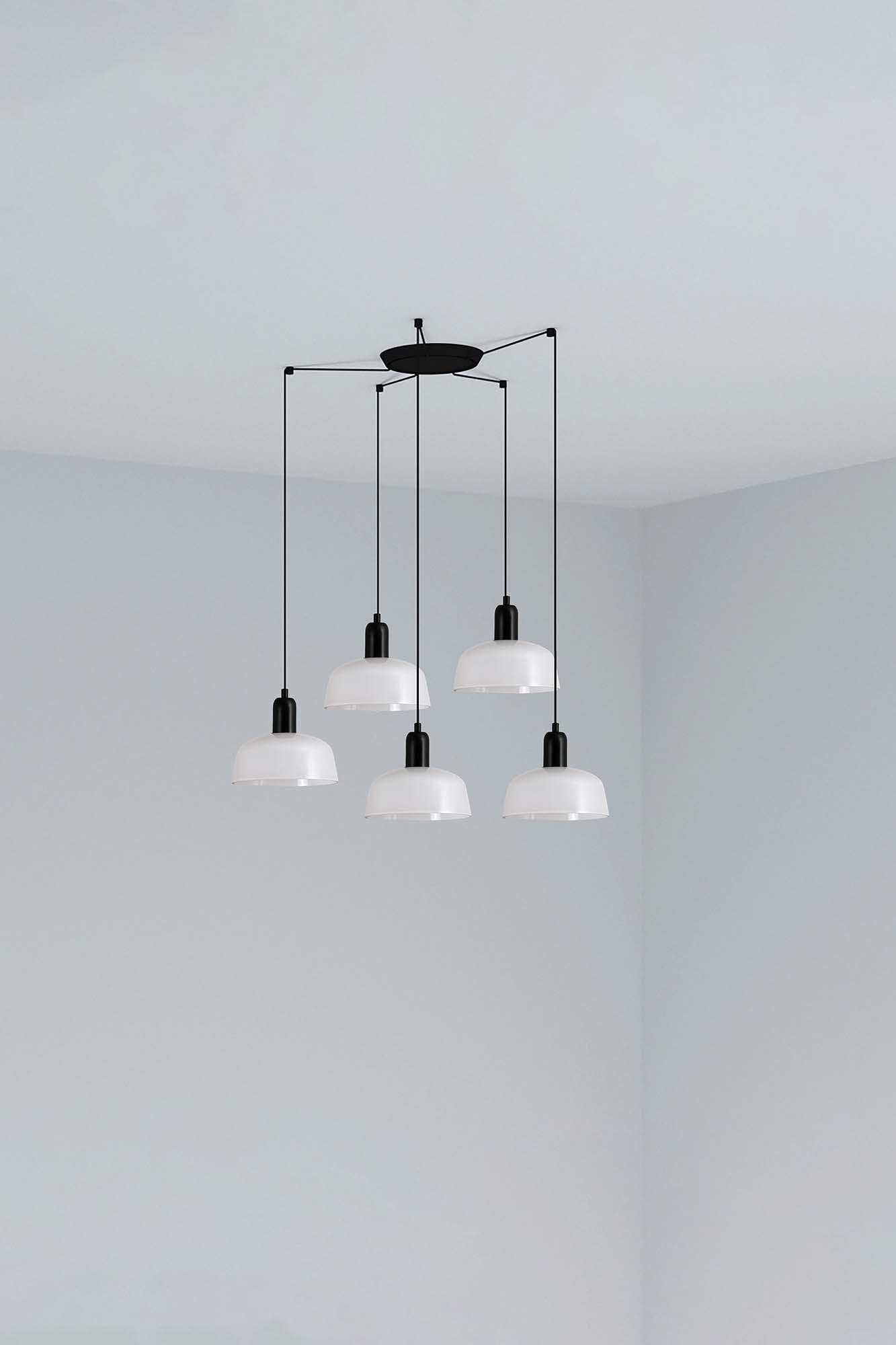 Faro TATAWIN S Metall 5L Pendelleuchte weiß - 1