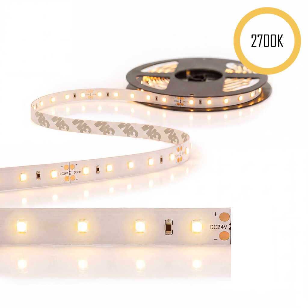 Emilum Flex Stripe 24V, 14.4W, 2700K, CRI90, 60LED, IP20, 10mm Emilum Flex Stripe 24V, 14.4W, 2700K, CRI90, 60LED, IP20, 10mm - 1