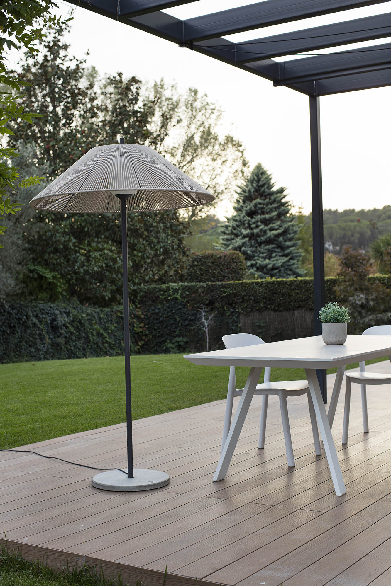 Faro SAIGON OUT C100 Stehleuchte grau/beige 2M - 2