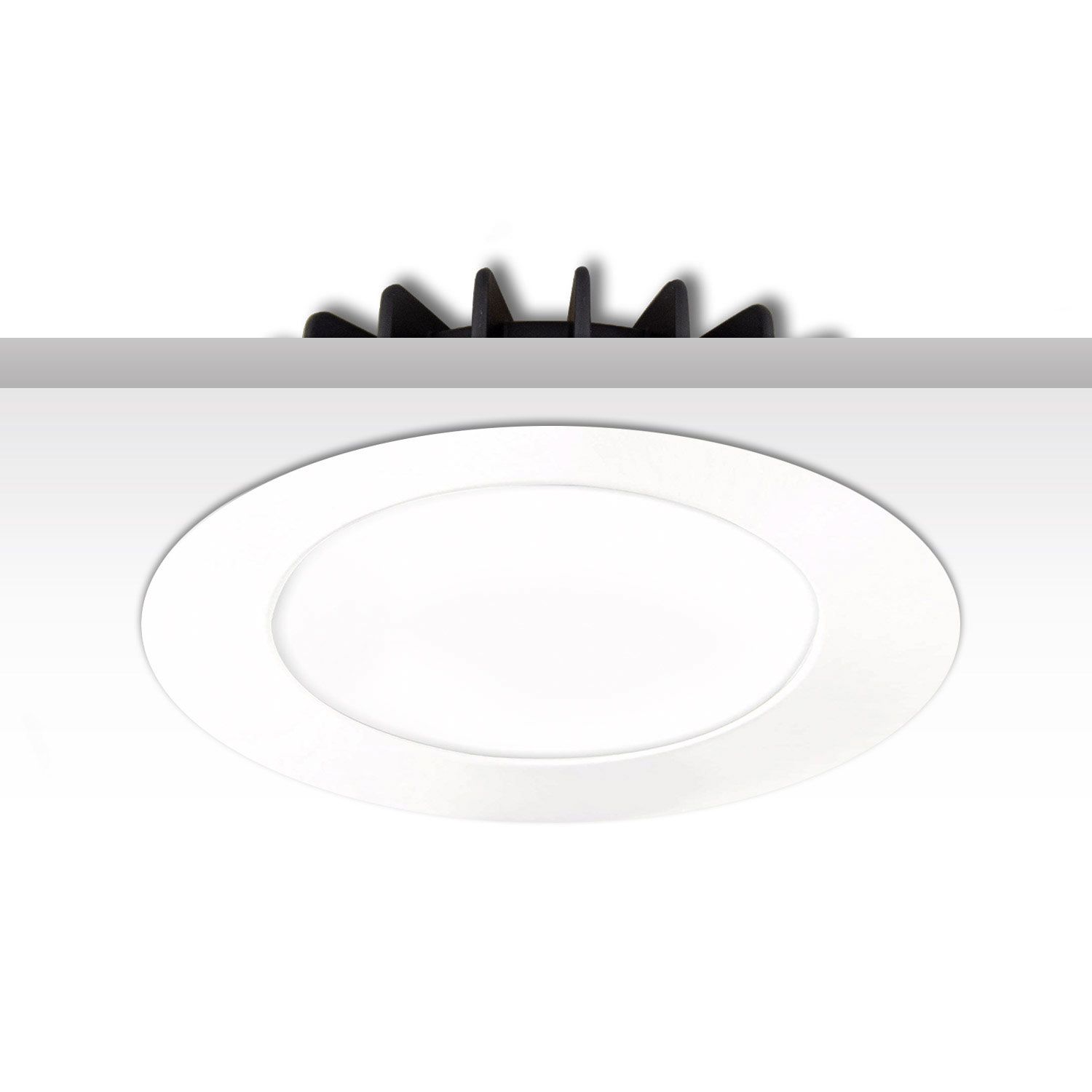 ISOLED Cover Aluminium rund weiß für Sys-90 - 3