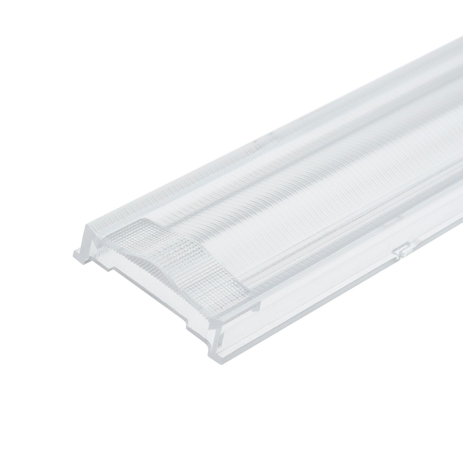 ISOLED Einschubcover 2x25° Linse doppelt-asymmetrisch für 3-Phasen Linearleuchte prismatisch, 120cm - 1