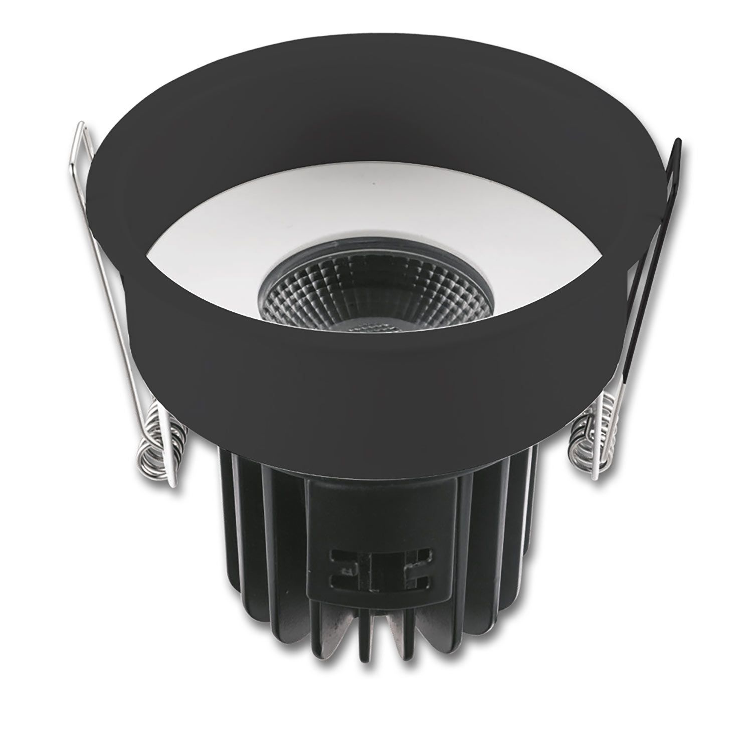 ISOLED Erweiterungsring rückversetzt rund schwarz matt für Sys-68 - 2