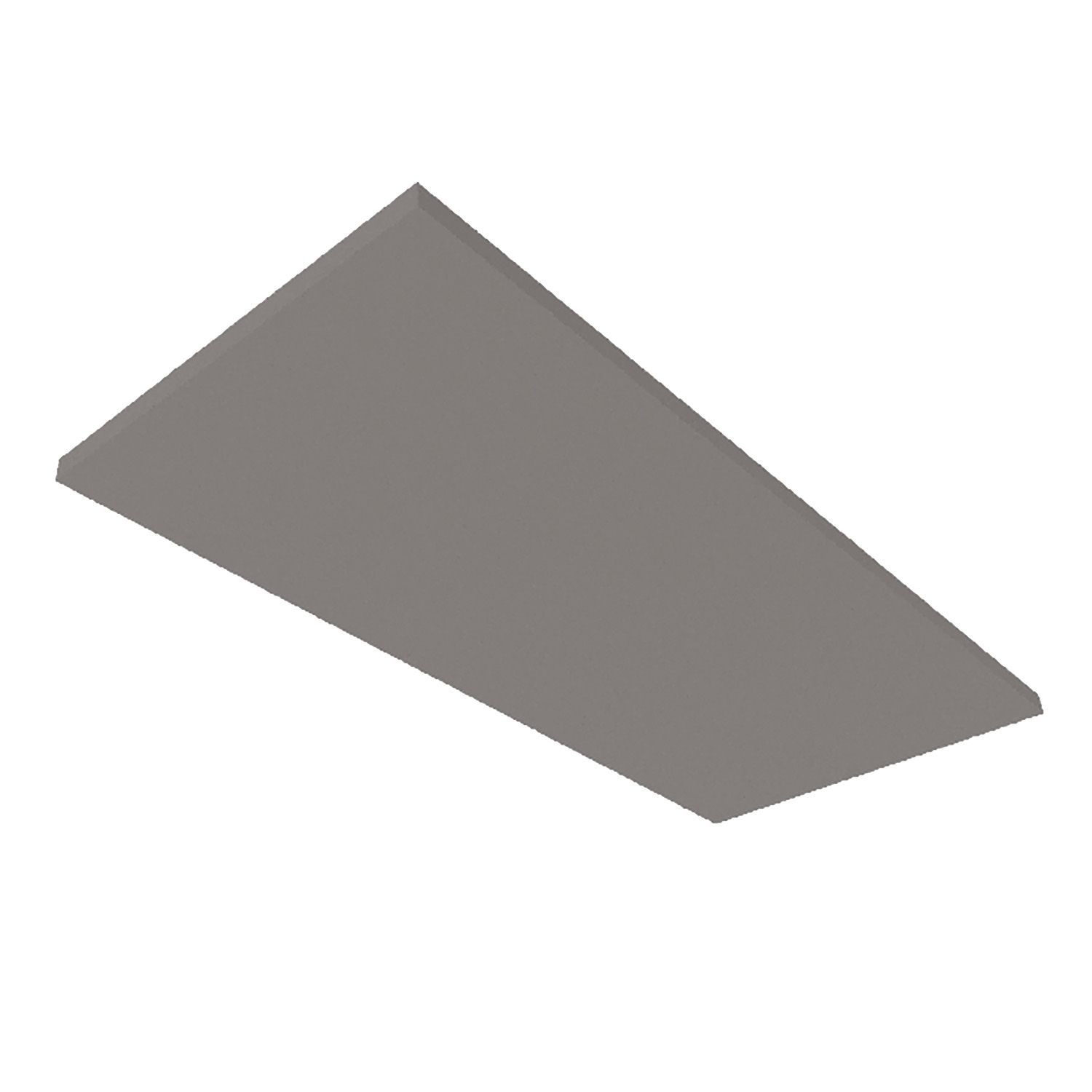 ISOLED Akustikabsorber H25 für Leuchtenrahmen mit Innenformat 500x1192mm, grau - 1