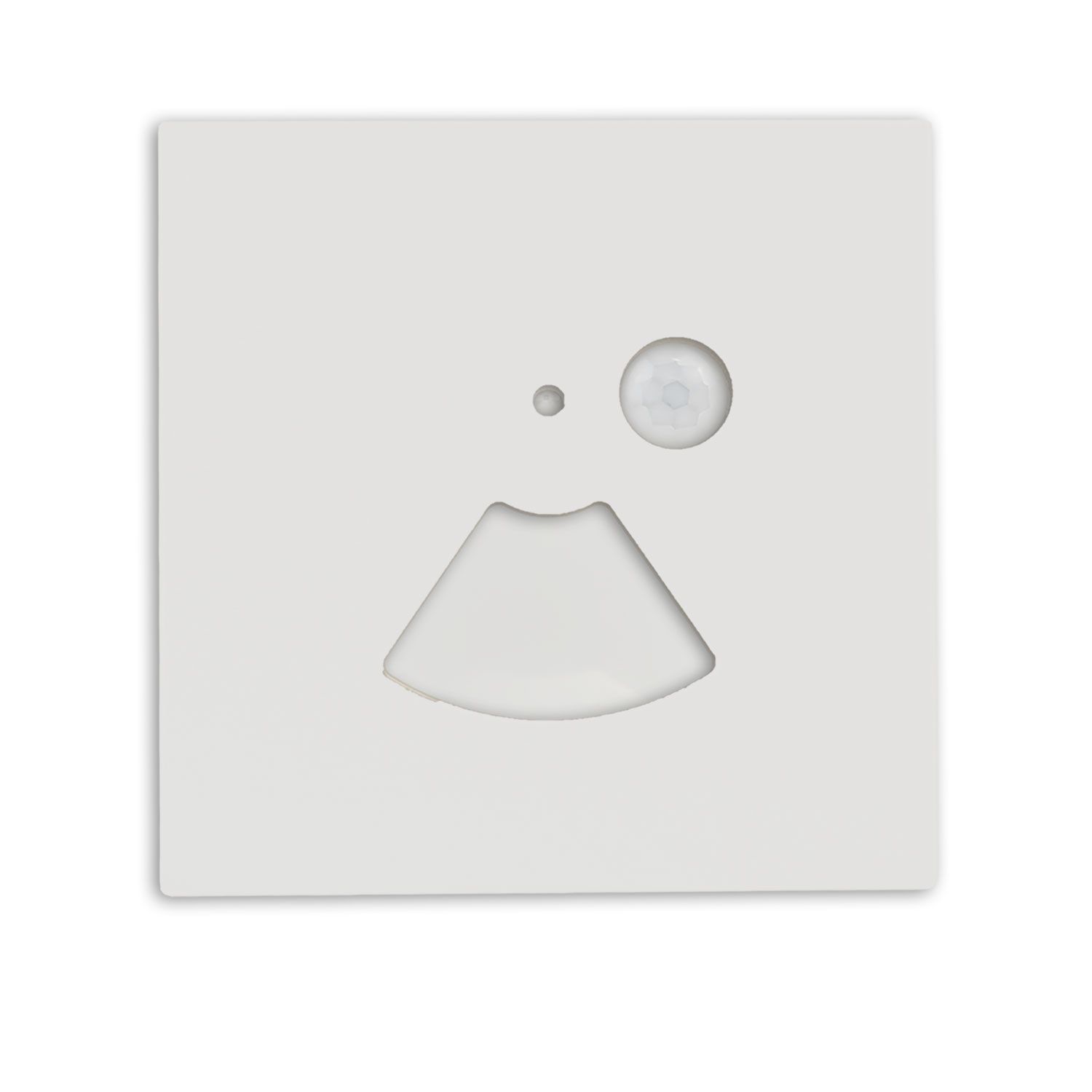 ISOLED Cover Aluminium eckig 2 weiß, für Wandeinbauleuchte Sys-Wall68 mit PIR Sensor - 2