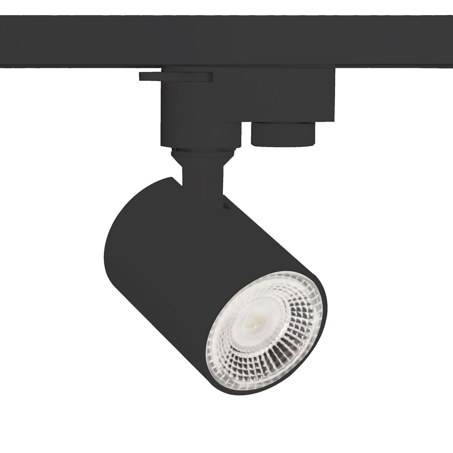 ISOLED 3-Phasen Schienen-Adapter Mini für GU10-Spots, schwarz matt - 3