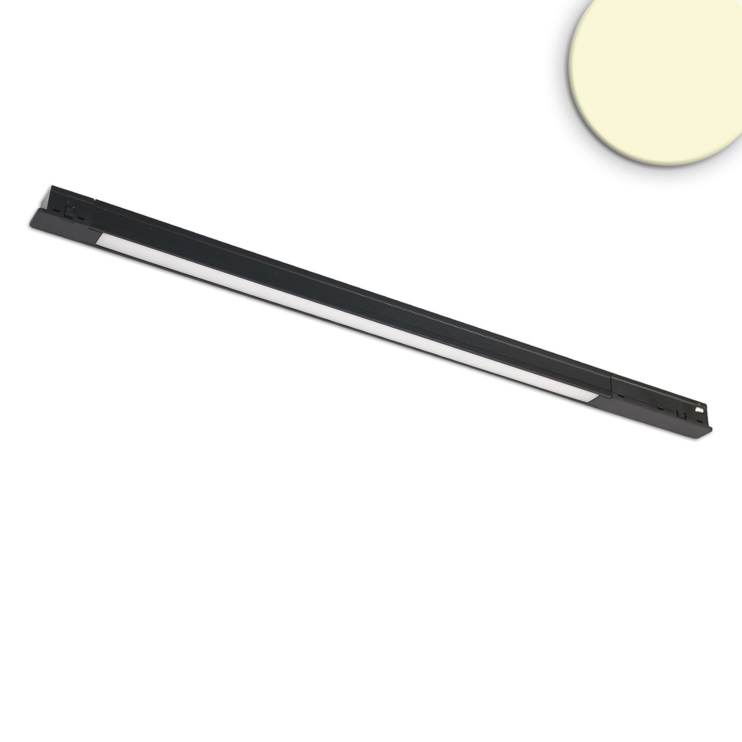ISOLED Track48 Leuchte Mini Linear, schwarz, 42cm, 10W, prismatisch, 48V DC, 3000K, CRI90 - 1